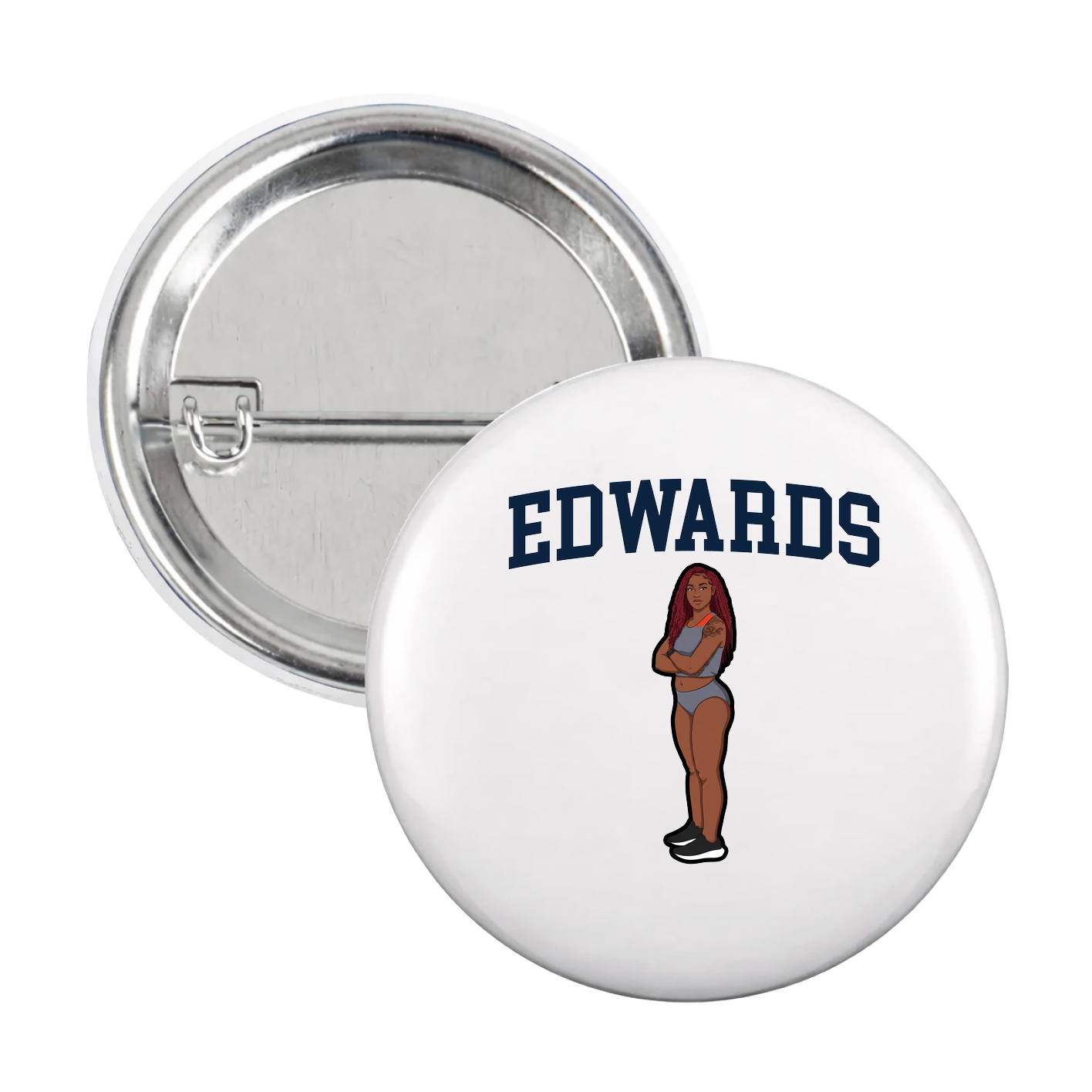 Game Day Button — Shirsey in White