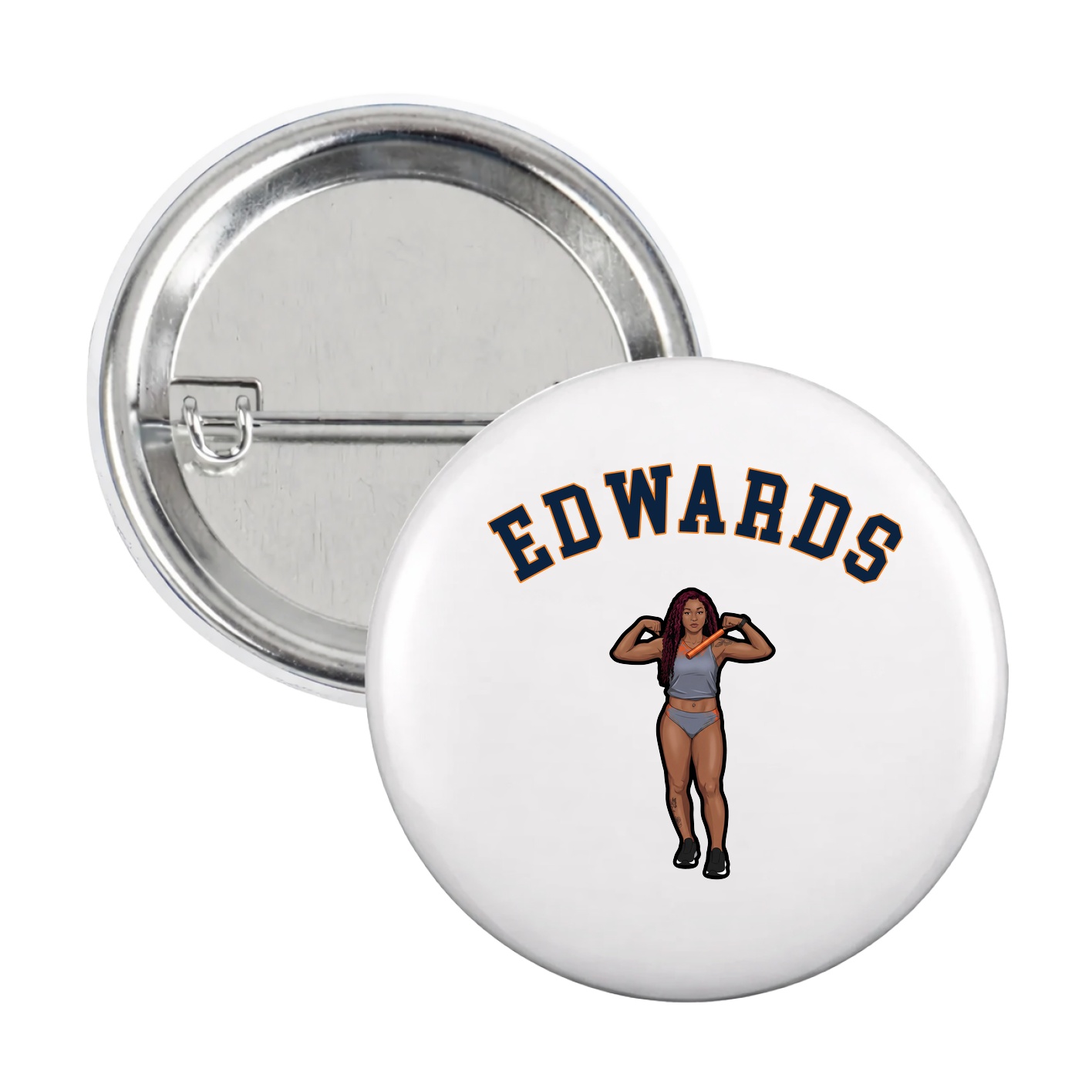 Game Day Button — Shirsey Arch in White