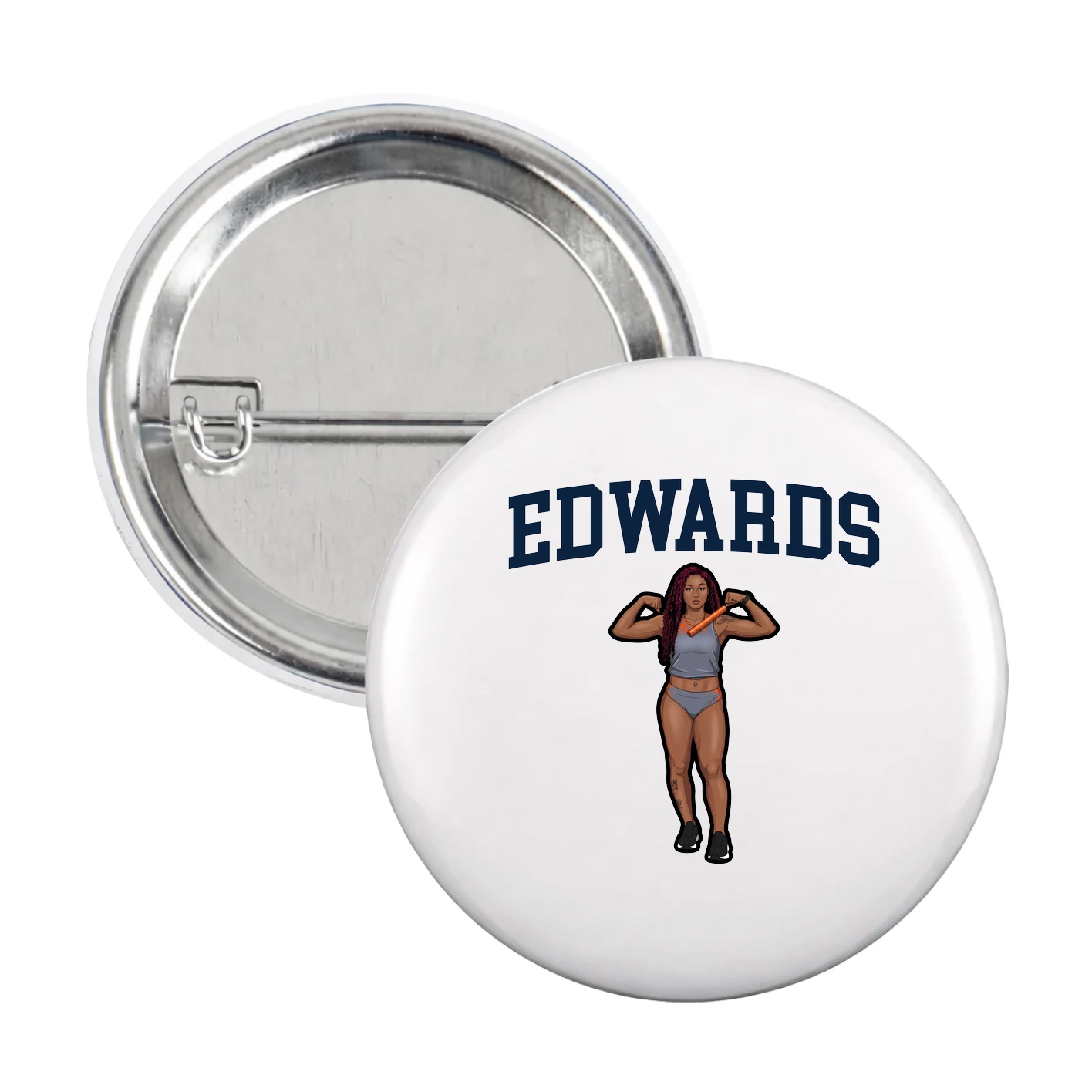 Game Day Button — Shirsey in White