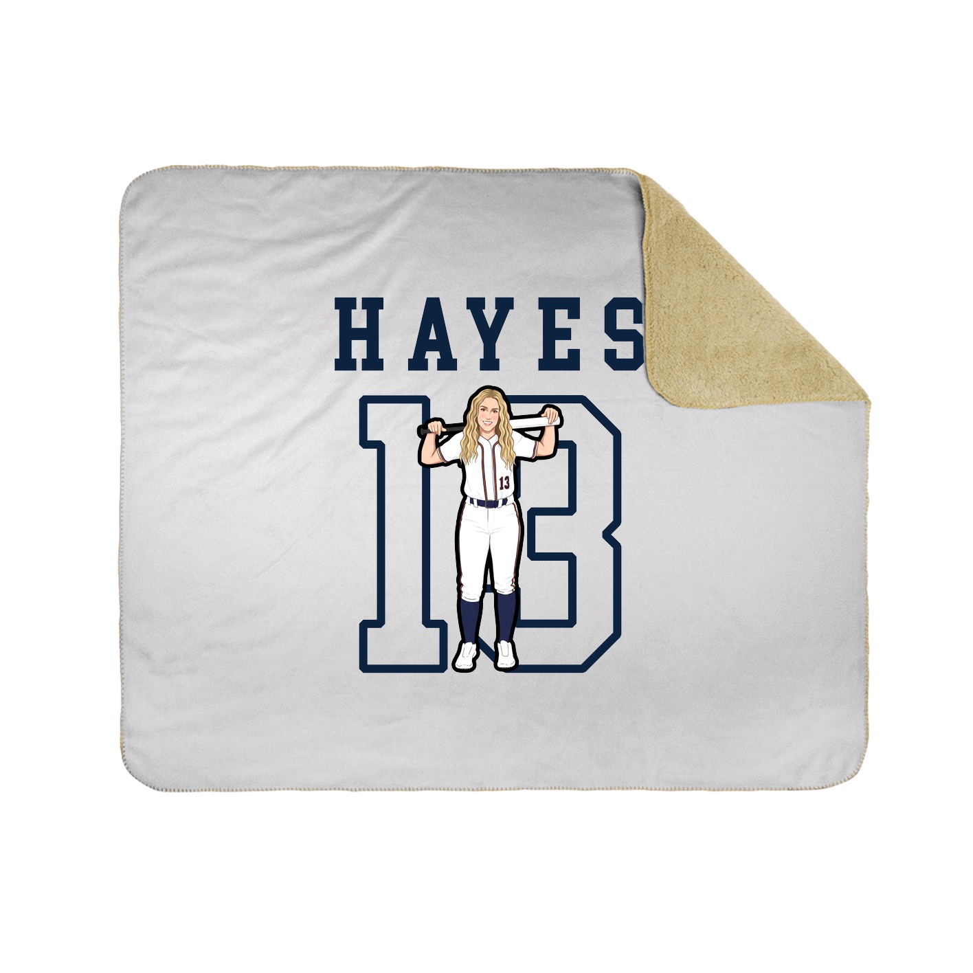 Throw Blanket — Shirsey in White