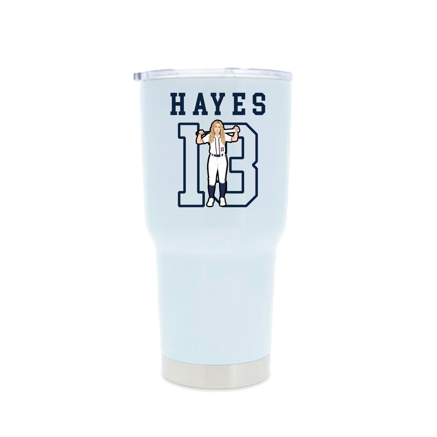 30oz Stainless Steel Tumbler — Shirsey in White
