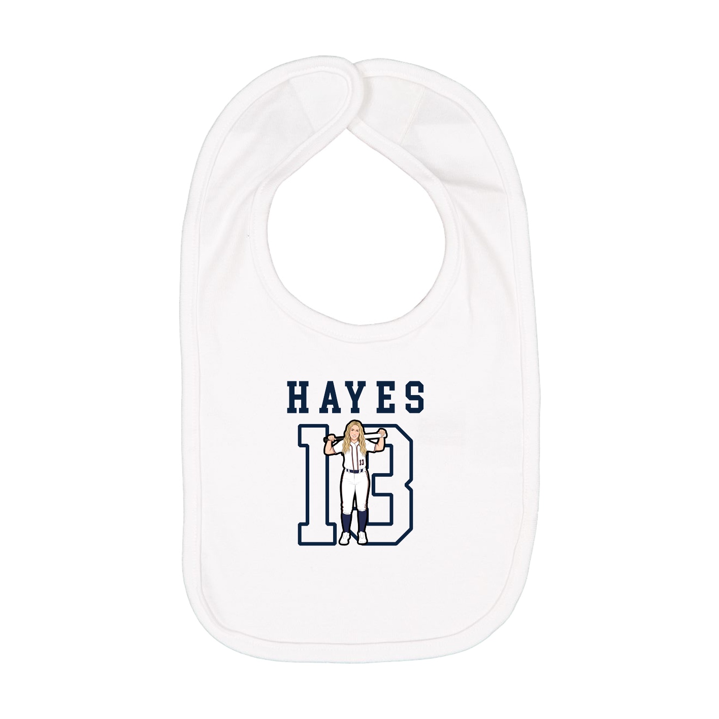 Infant Bib — Shirsey in White
