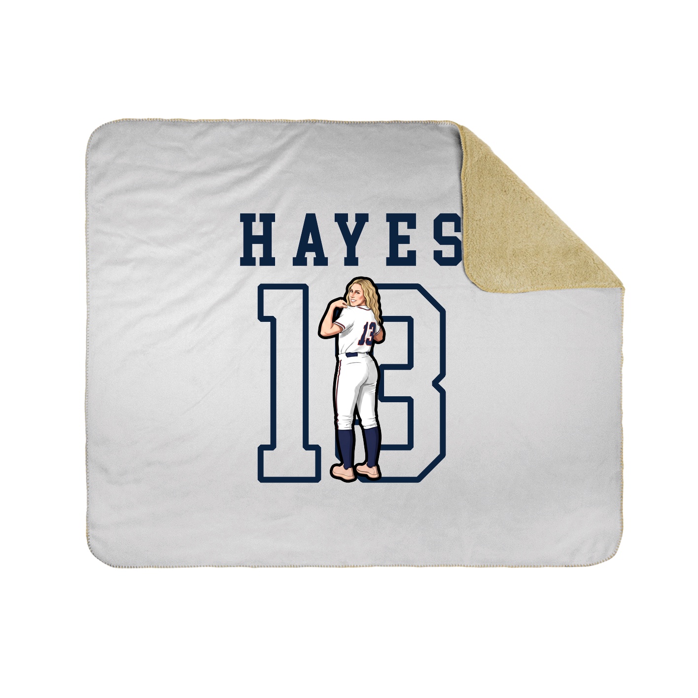 Throw Blanket — Shirsey in White