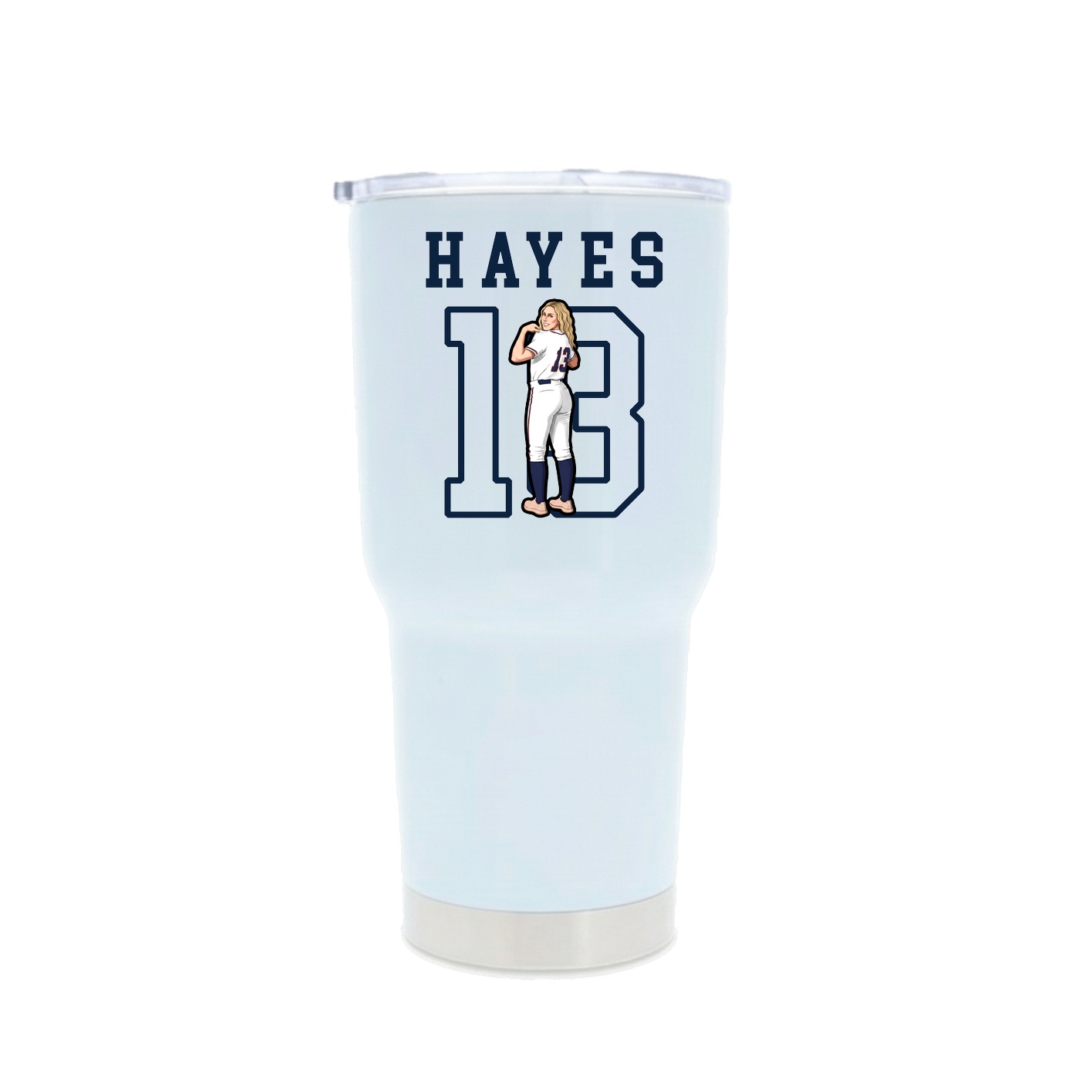 30oz Stainless Steel Tumbler — Shirsey in White