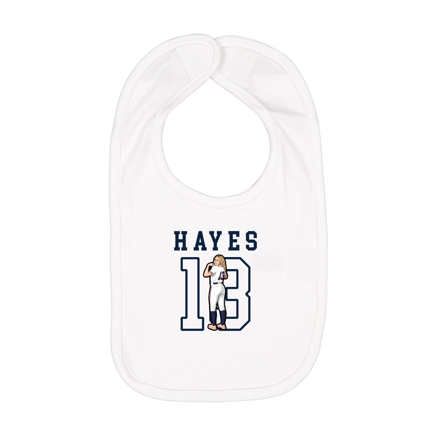 Infant Bib — Shirsey in White