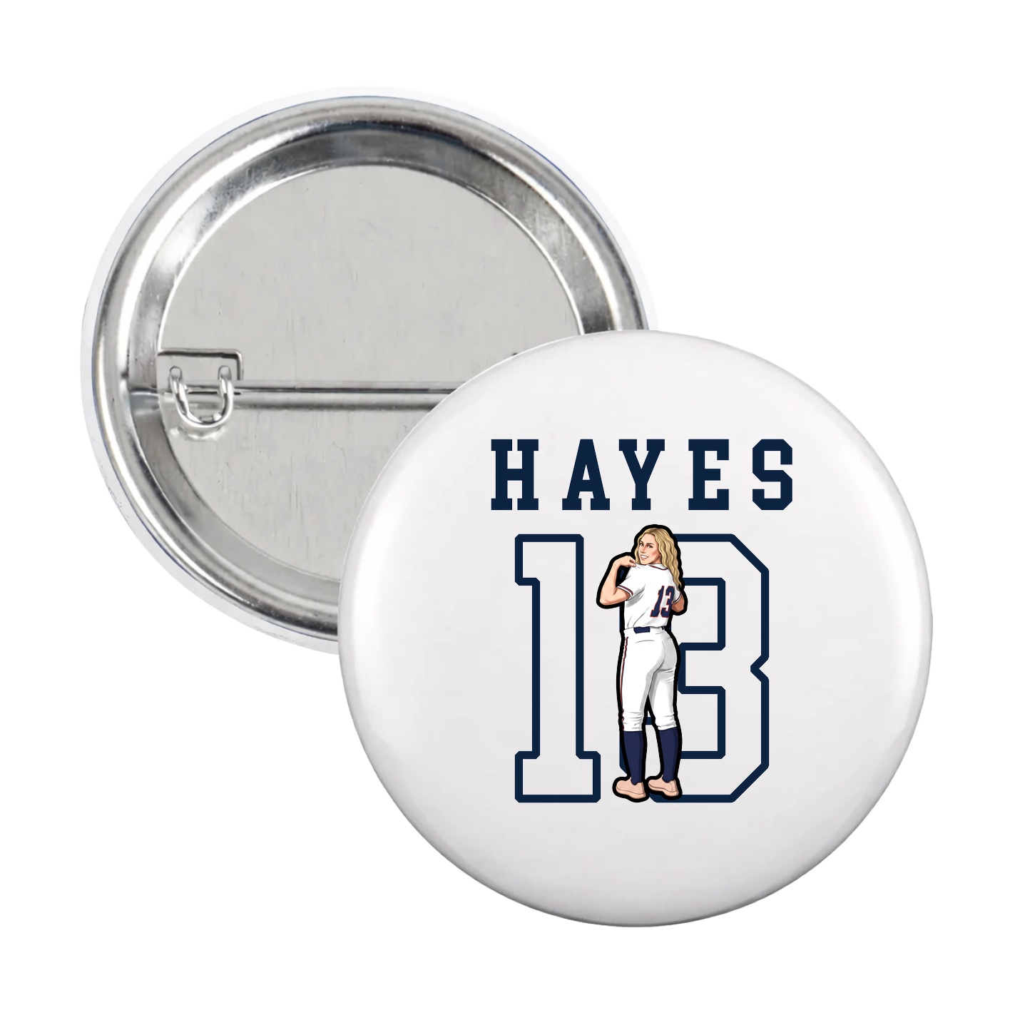 Game Day Button — Shirsey in White