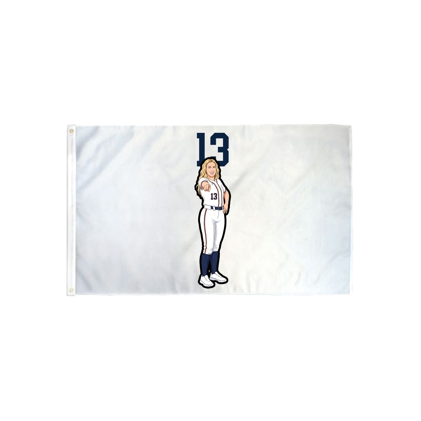 3x5 Flag — Number Top in Classic