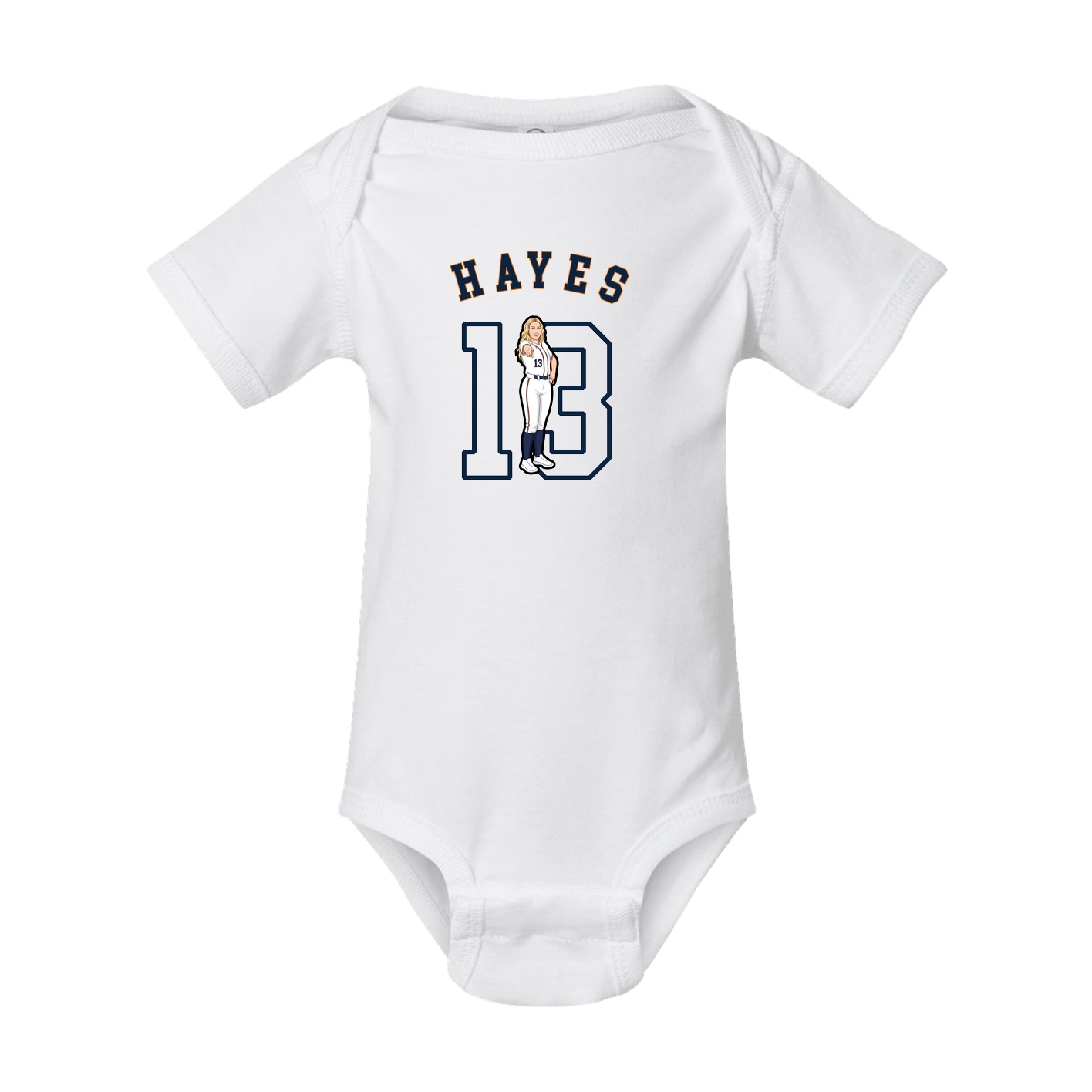 Baby Onesie — Shirsey Arch in White