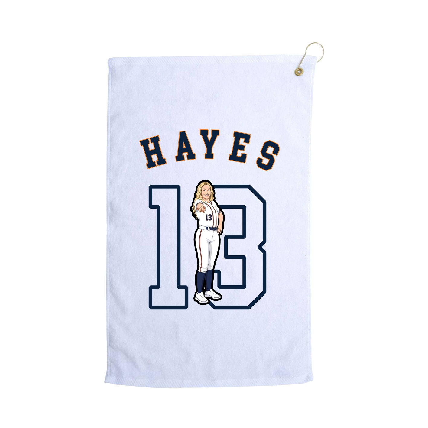 Golf Towel — Shirsey Arch in White