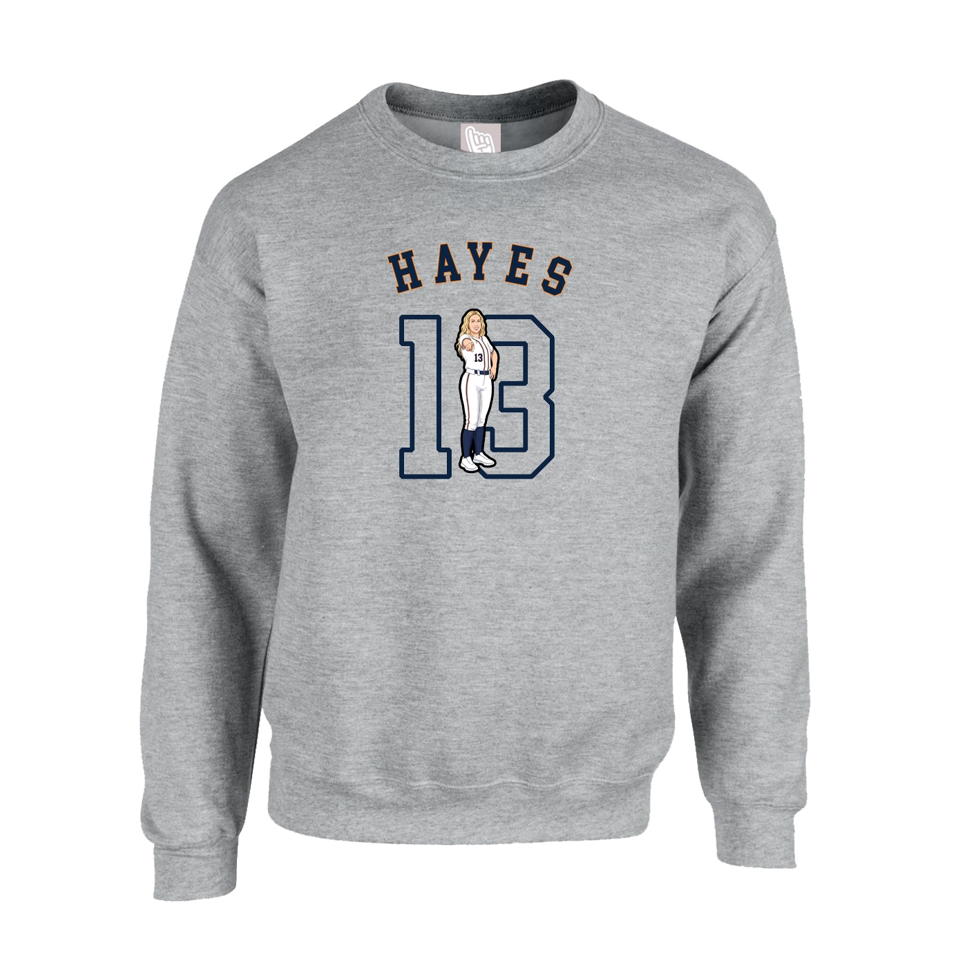 Fleece Crew — Shirsey Arch in Grey