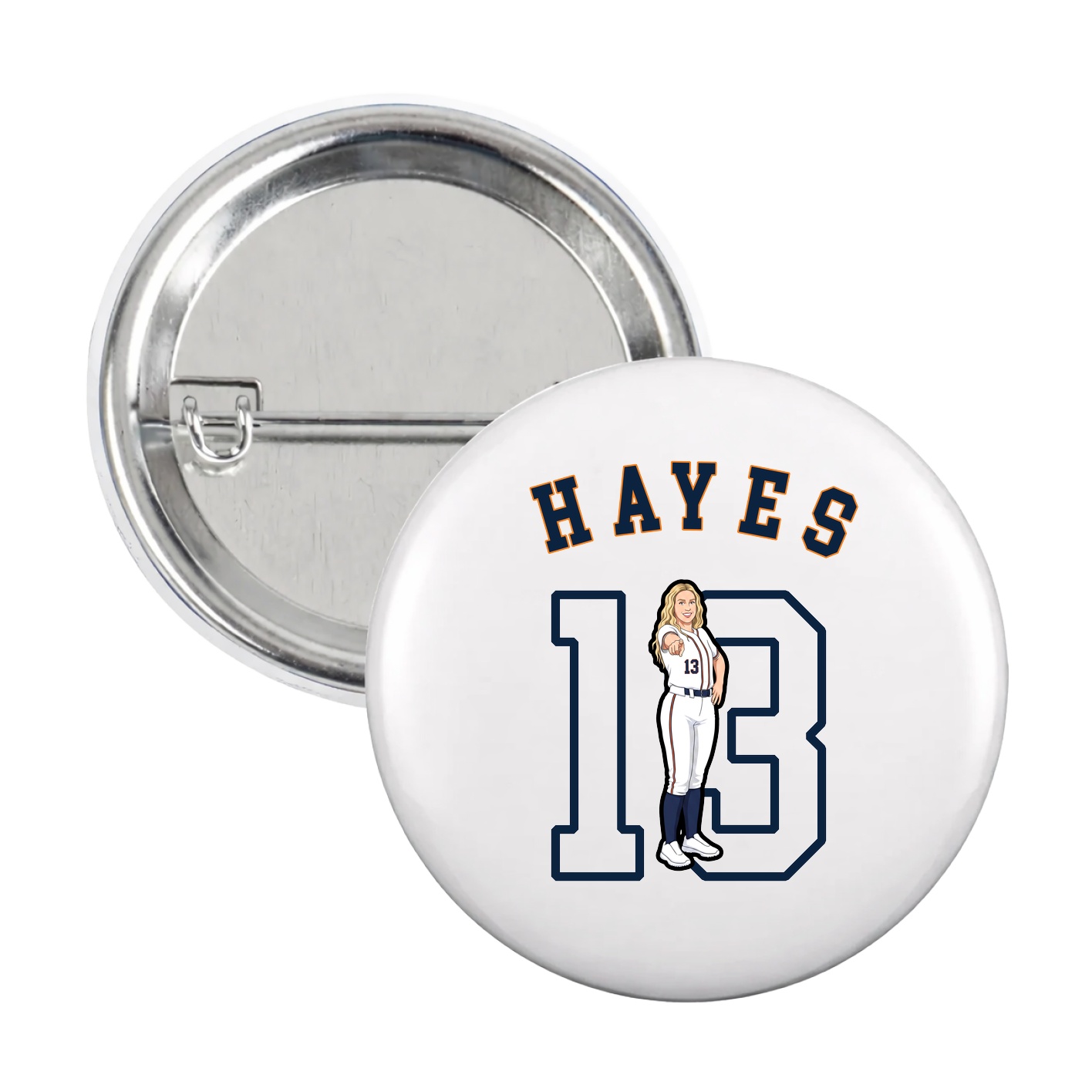 Game Day Button — Shirsey Arch in White