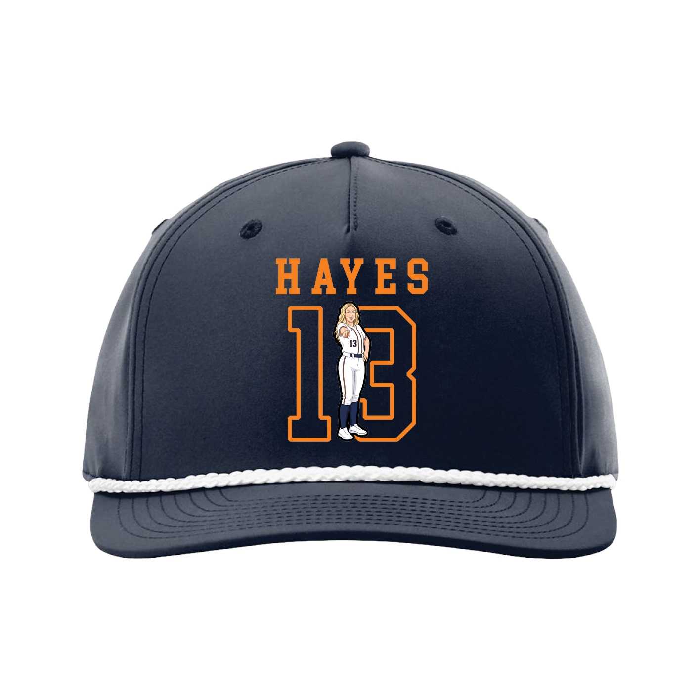 Five-Panel Classic Rope Cap — Shirsey in Navy