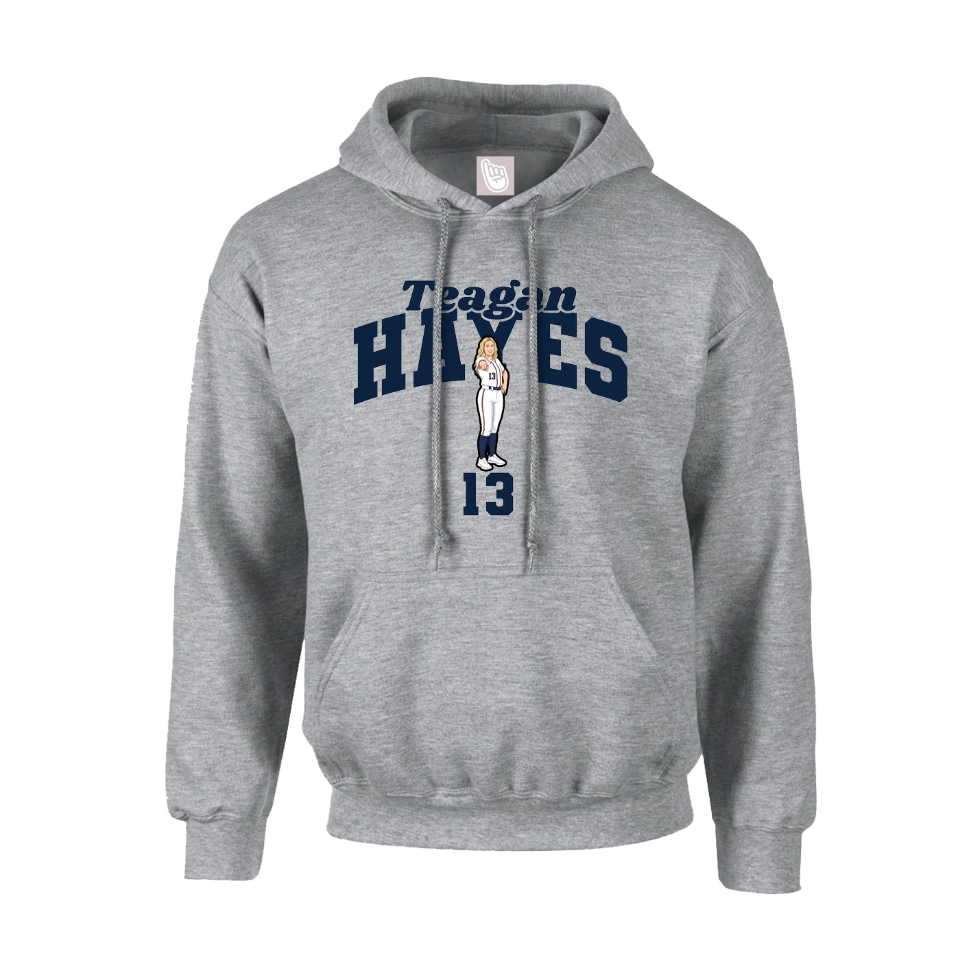 Youth Hoodie — Signature Arch in Grey