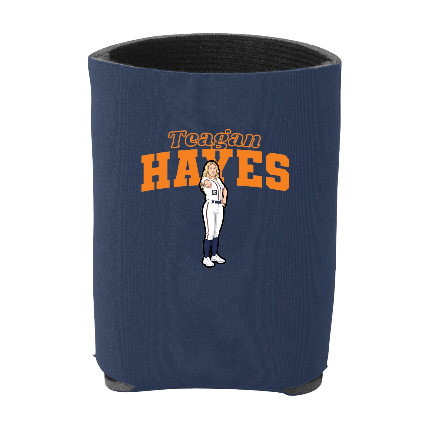 Can Holder — Name Arch in Navy