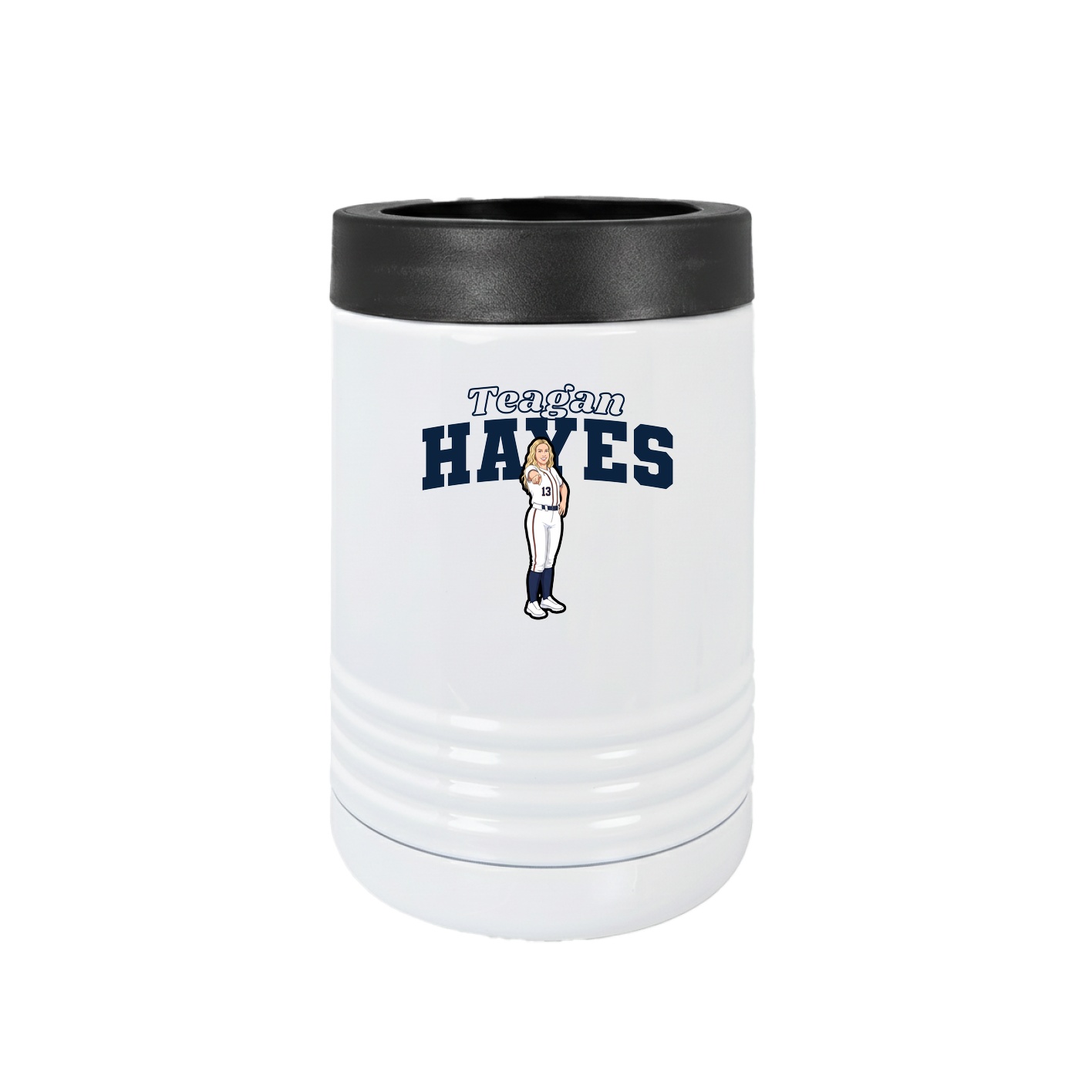 Beverage Holder — Name Arch in White