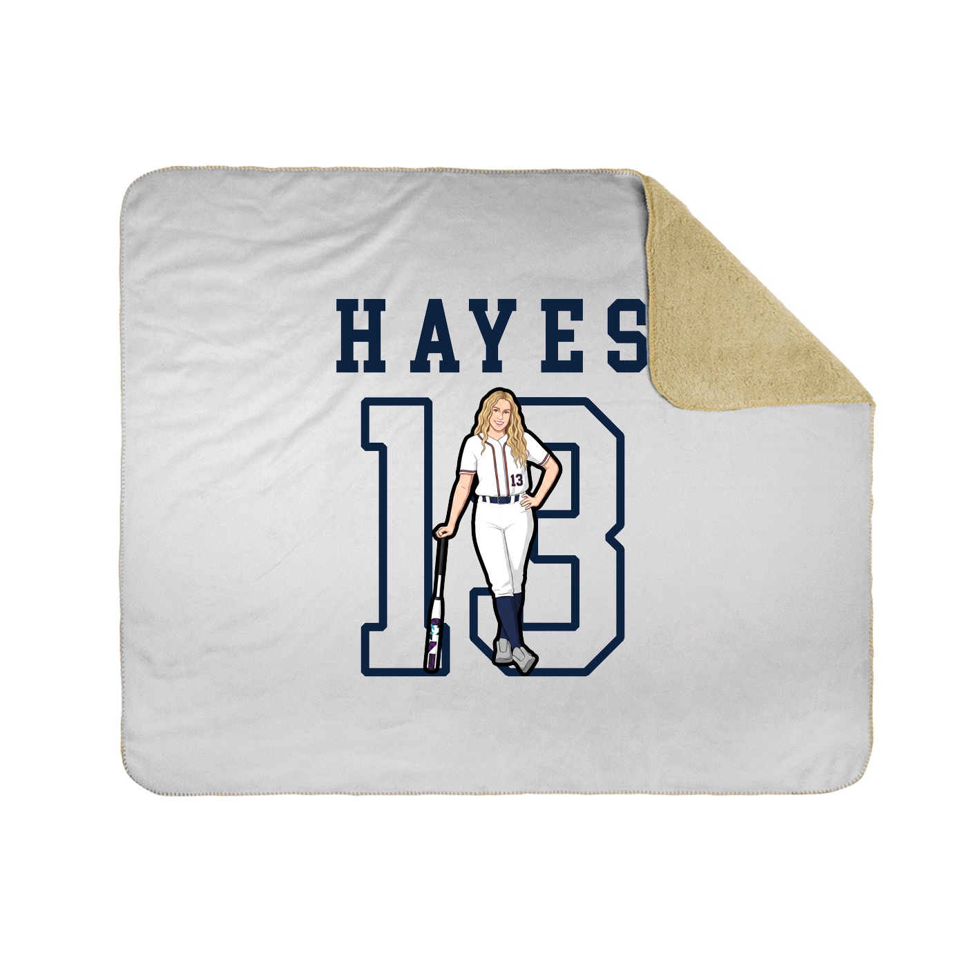 Throw Blanket — Shirsey in White