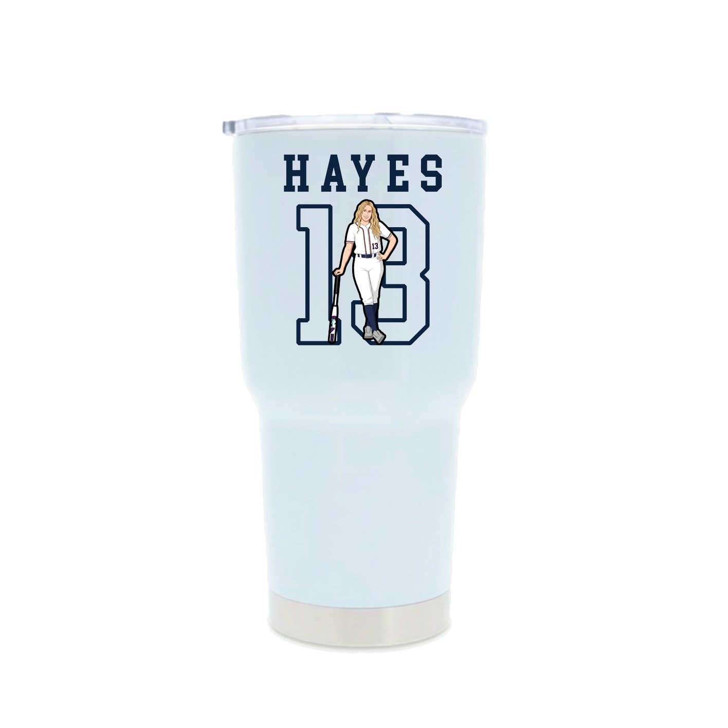 30oz Stainless Steel Tumbler — Shirsey in White