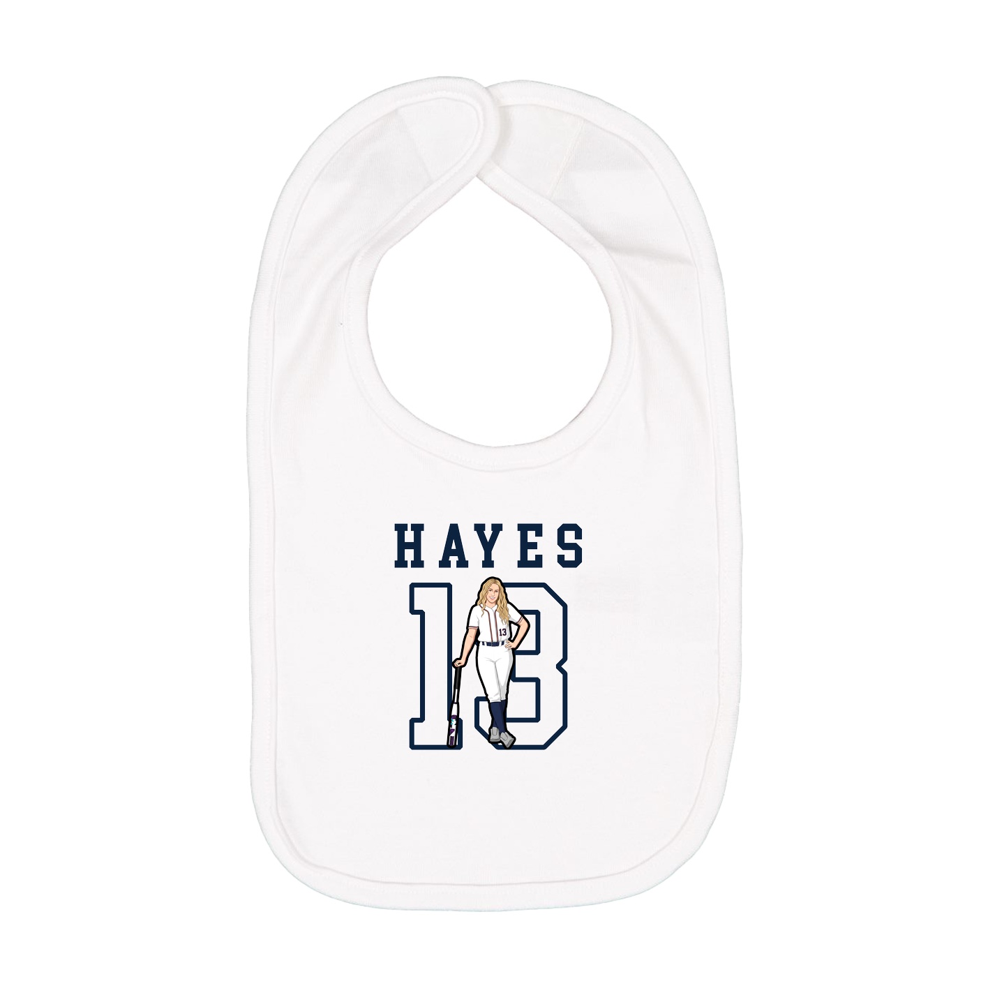 Infant Bib — Shirsey in White