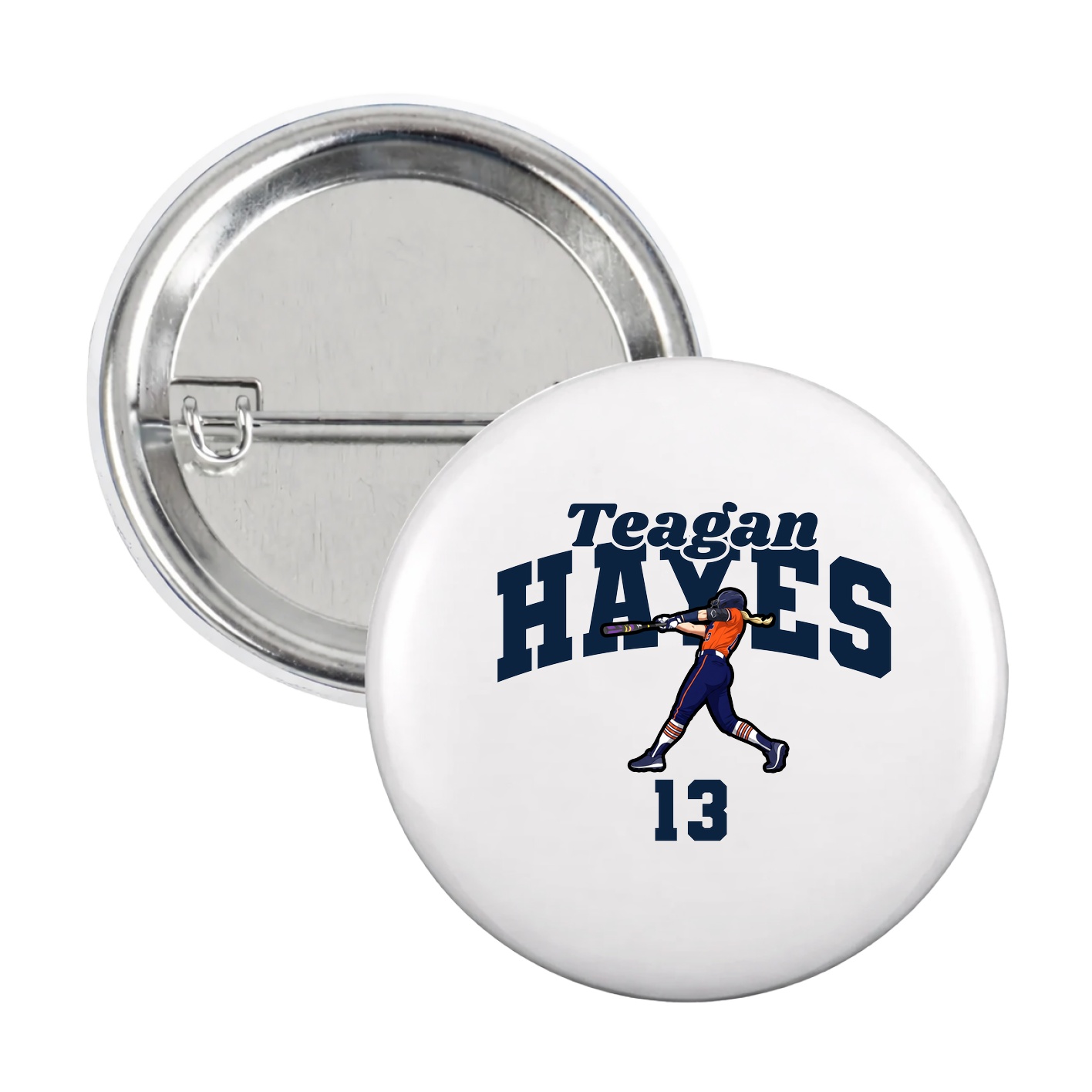 Game Day Button — Signature Arch in White