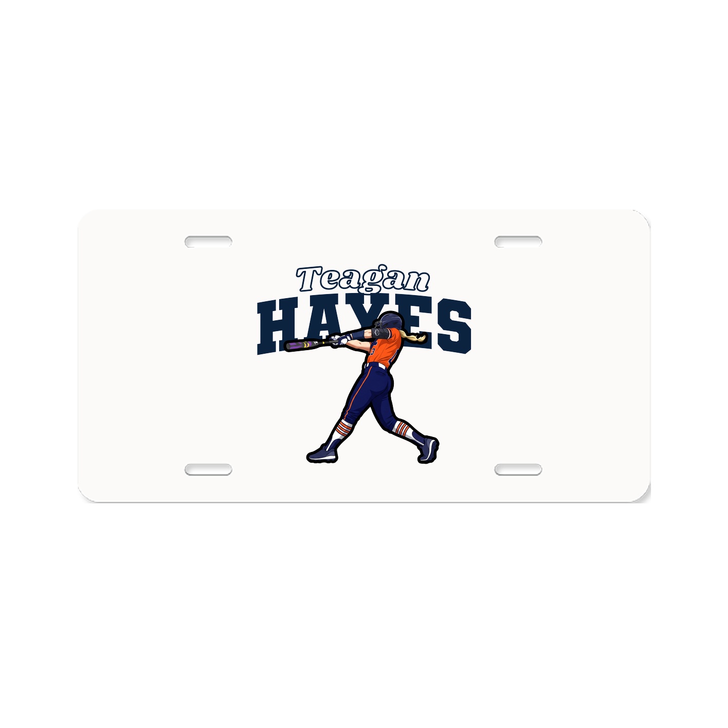 License Plate — Name Arch in Classic