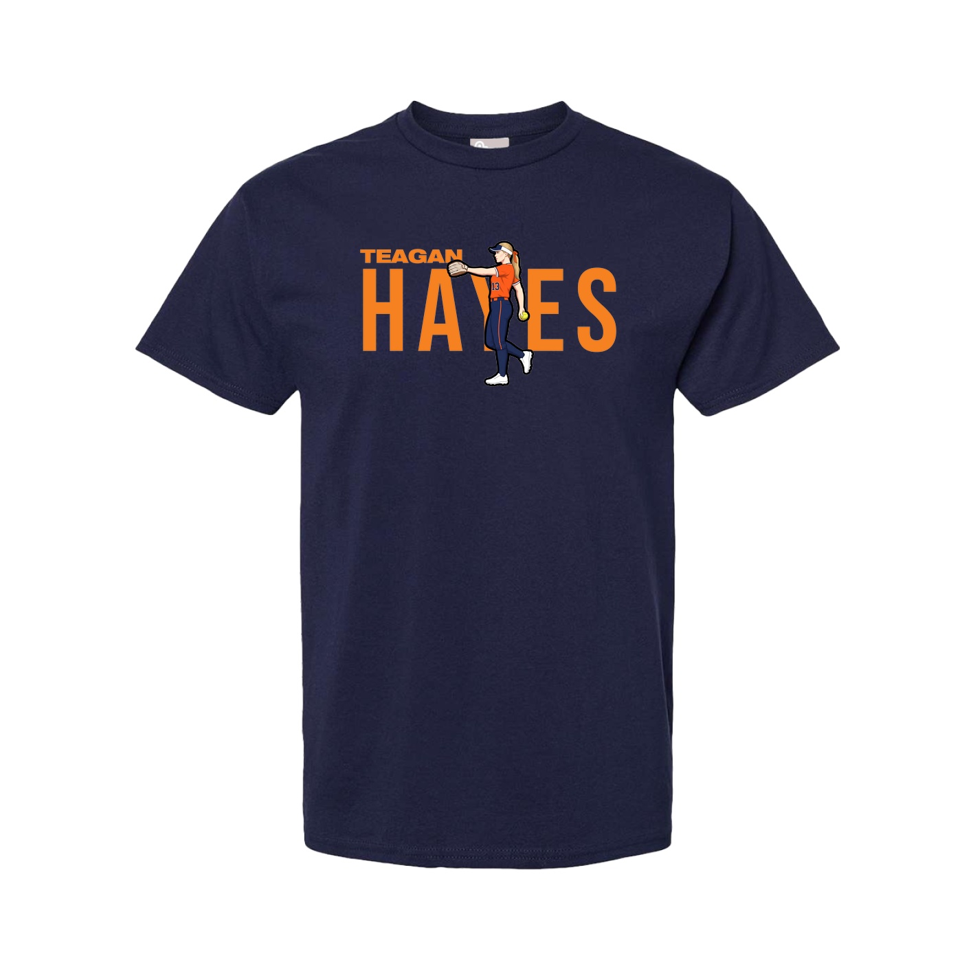 Youth Tee — Player Name in Navy