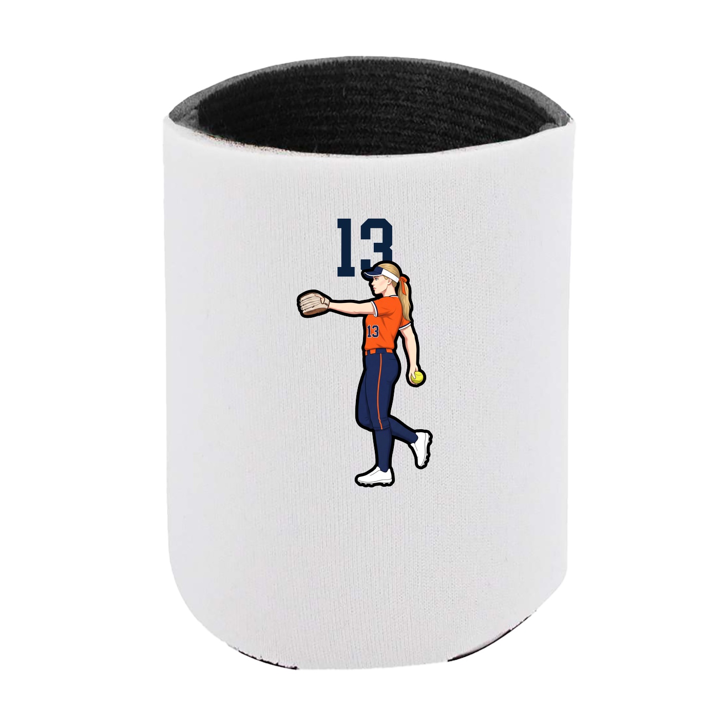 Can Holder — Number Top in White