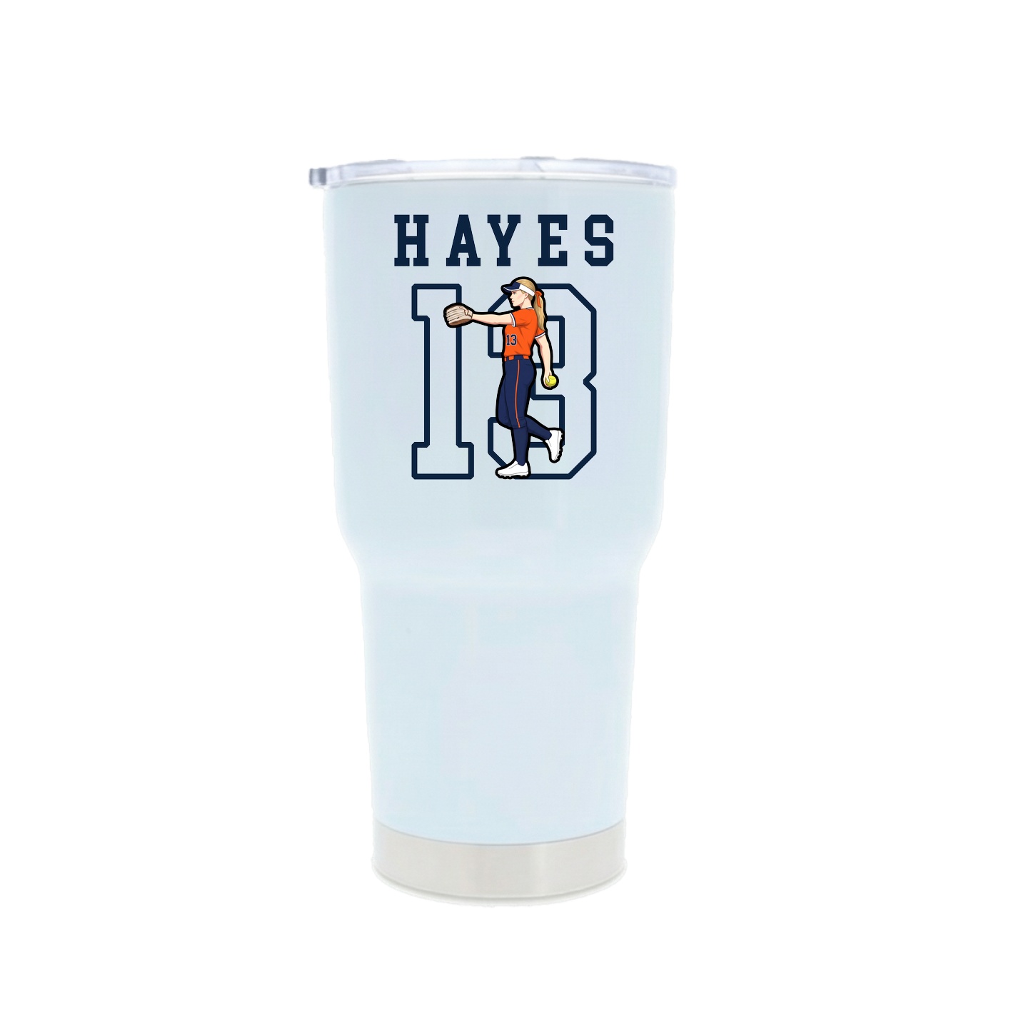 30oz Stainless Steel Tumbler — Shirsey in White