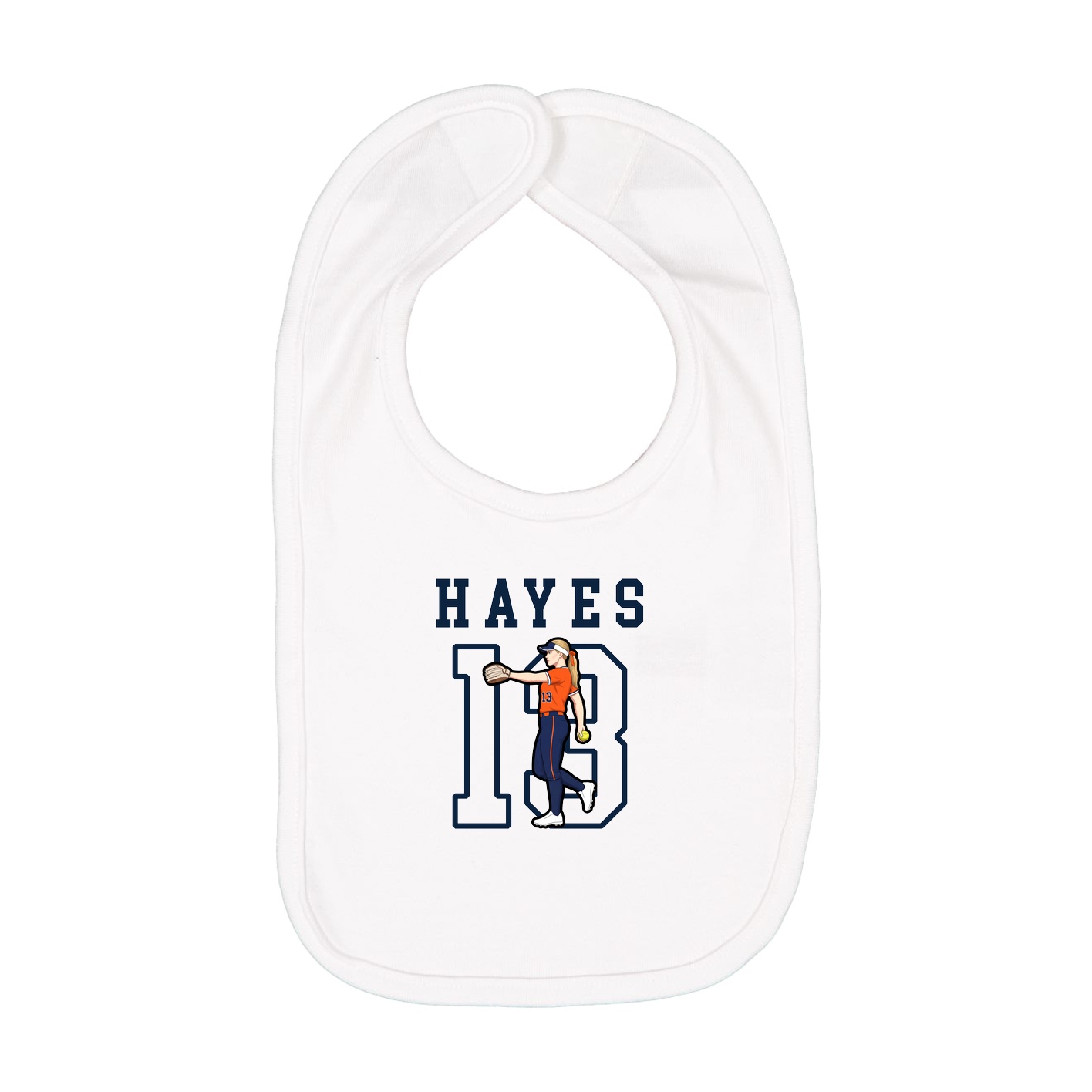 Infant Bib — Shirsey in White