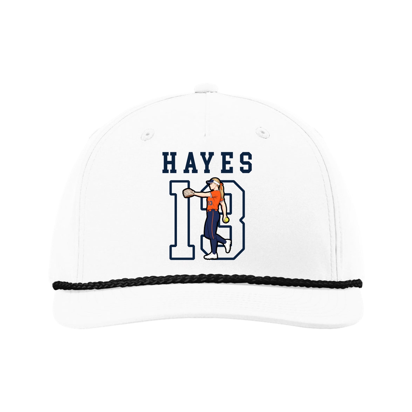 Five-Panel Classic Rope Cap — Shirsey in White