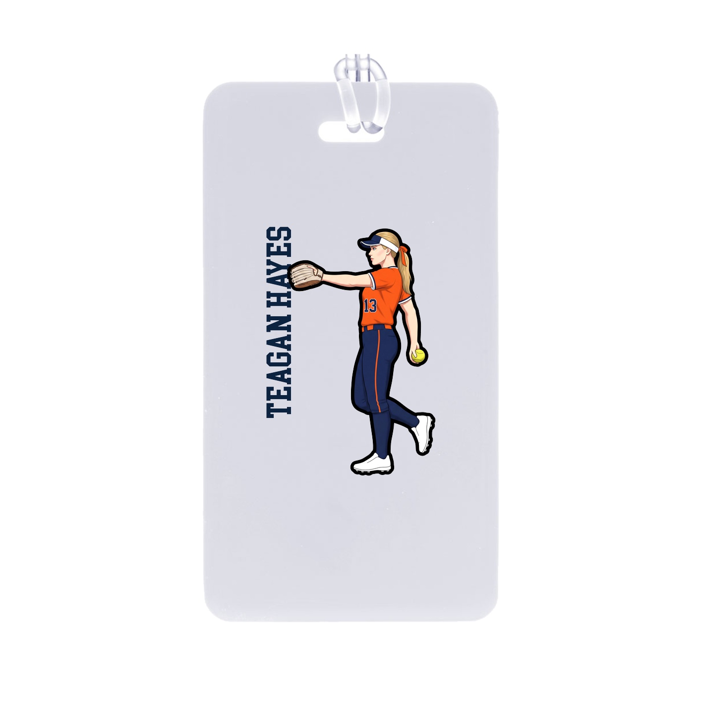 Bag Tag — Name Vertical in Classic