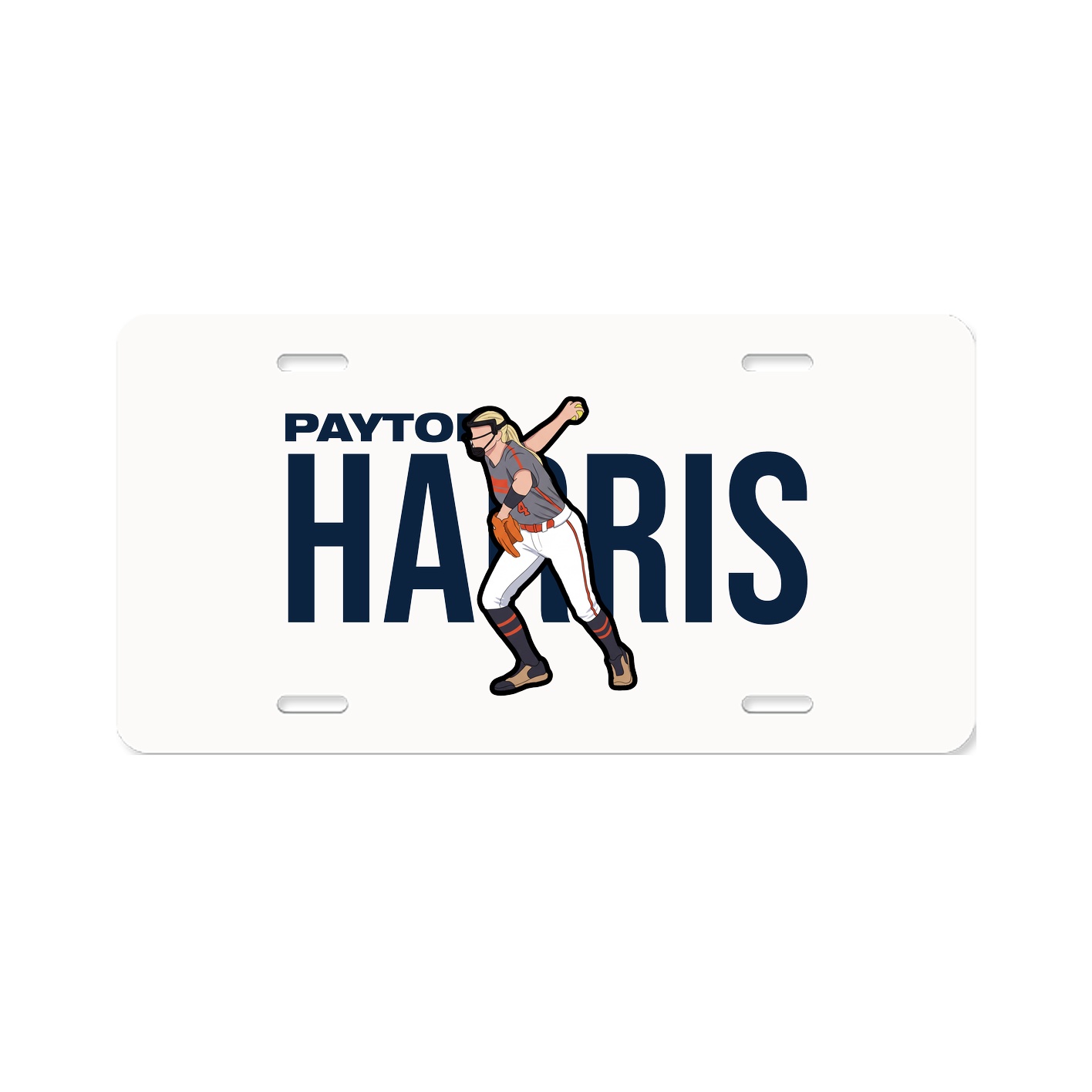 License Plate — Player Name in Classic
