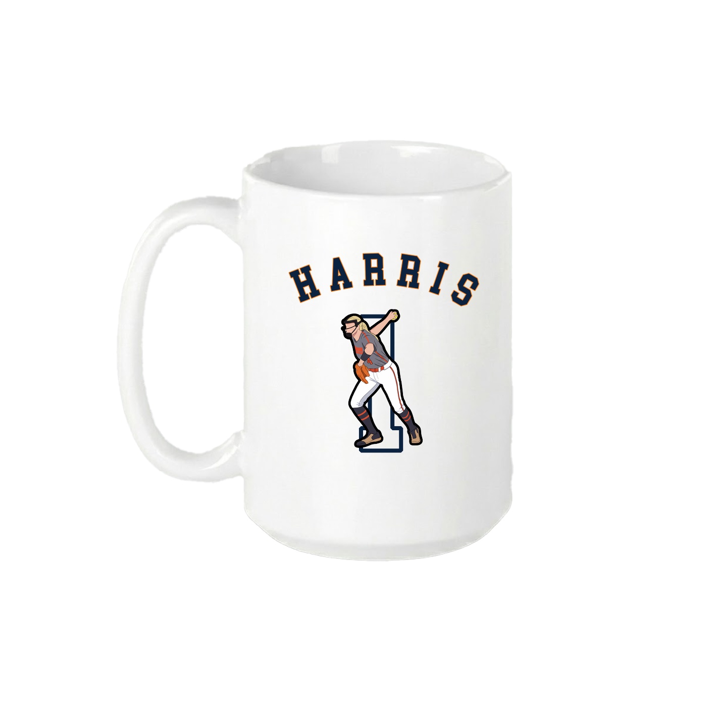 15oz Coffee Mug — Shirsey Arch in White