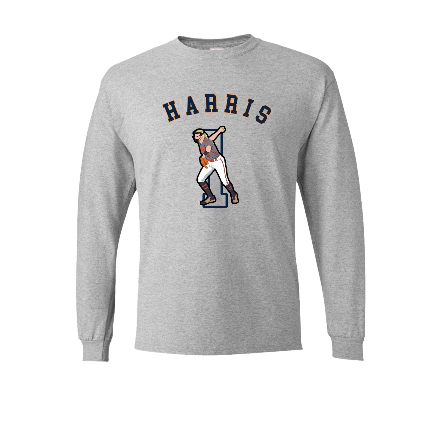 Long Sleeve Tee — Shirsey Arch in Grey