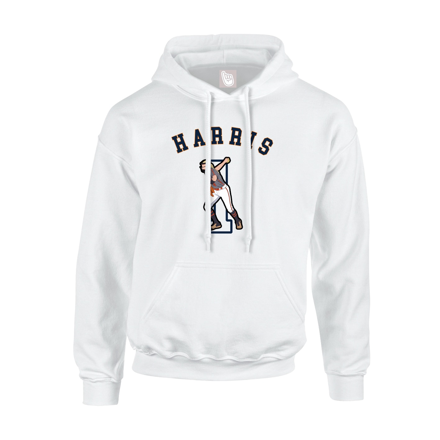 Youth Hoodie — Shirsey Arch in White