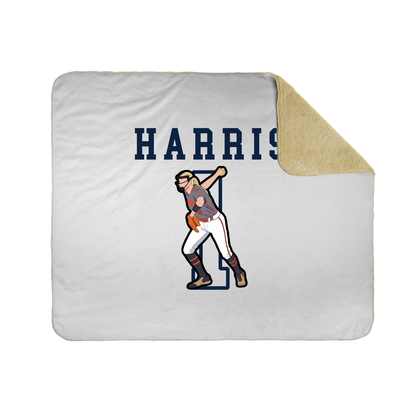 Throw Blanket — Shirsey in White