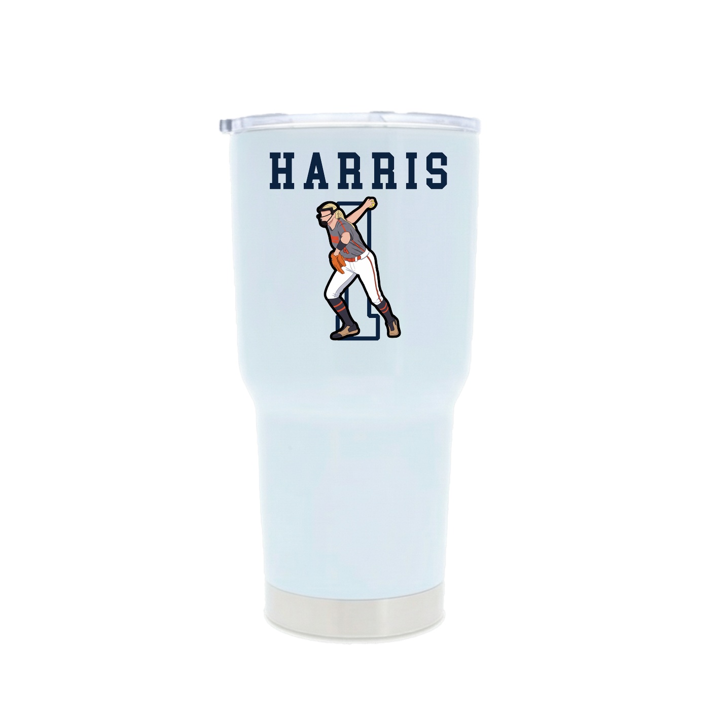 30oz Stainless Steel Tumbler — Shirsey in White