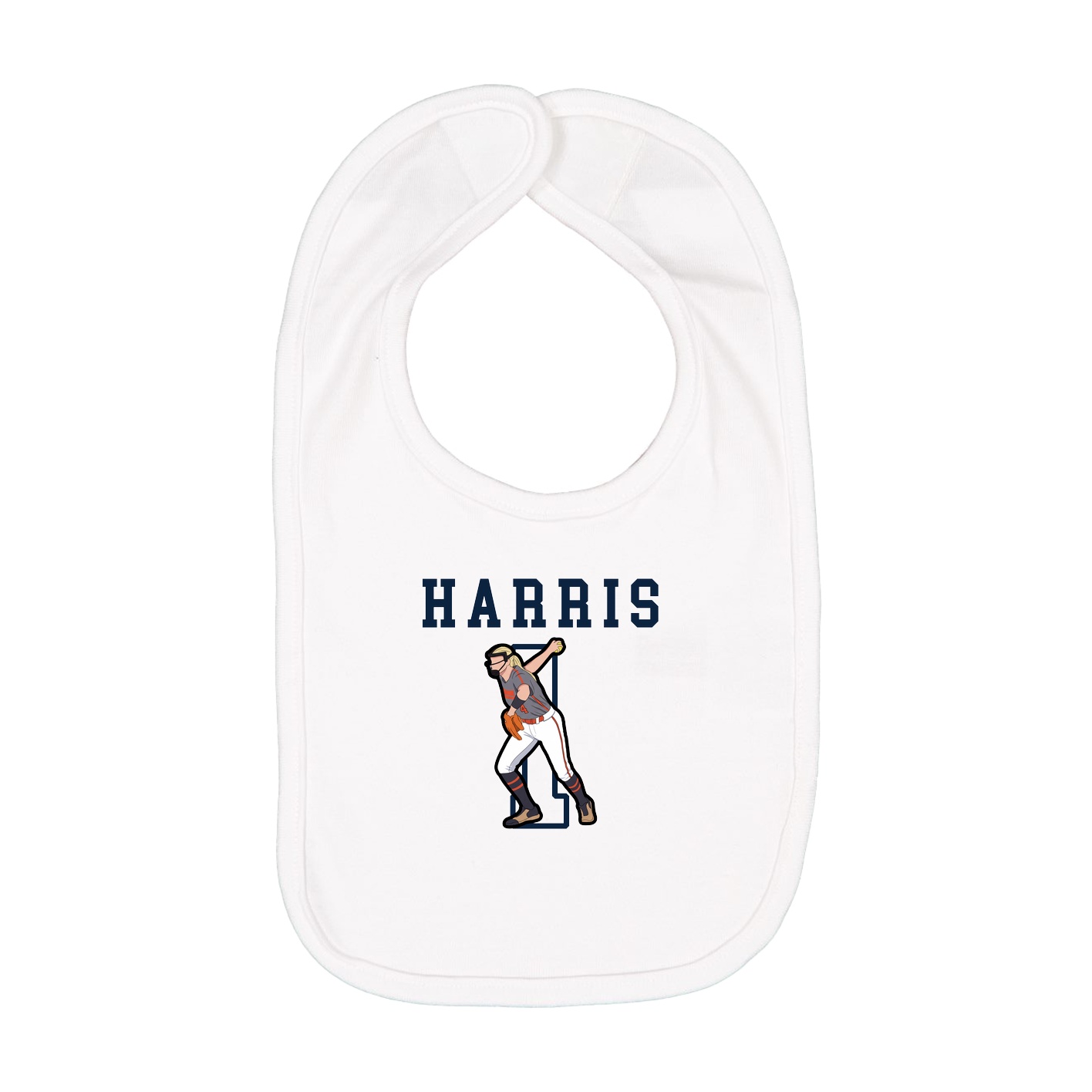 Infant Bib — Shirsey in White