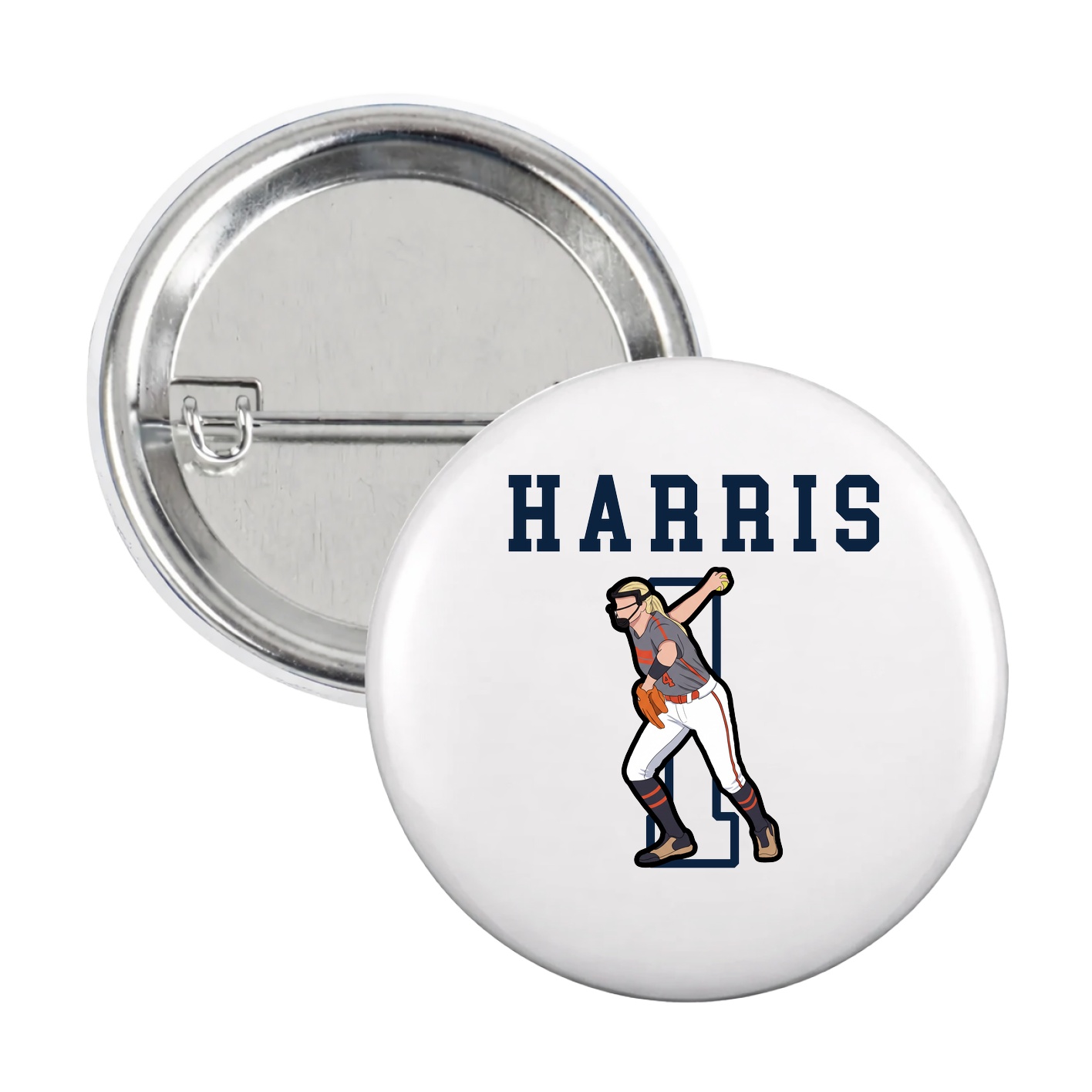 Game Day Button — Shirsey in White