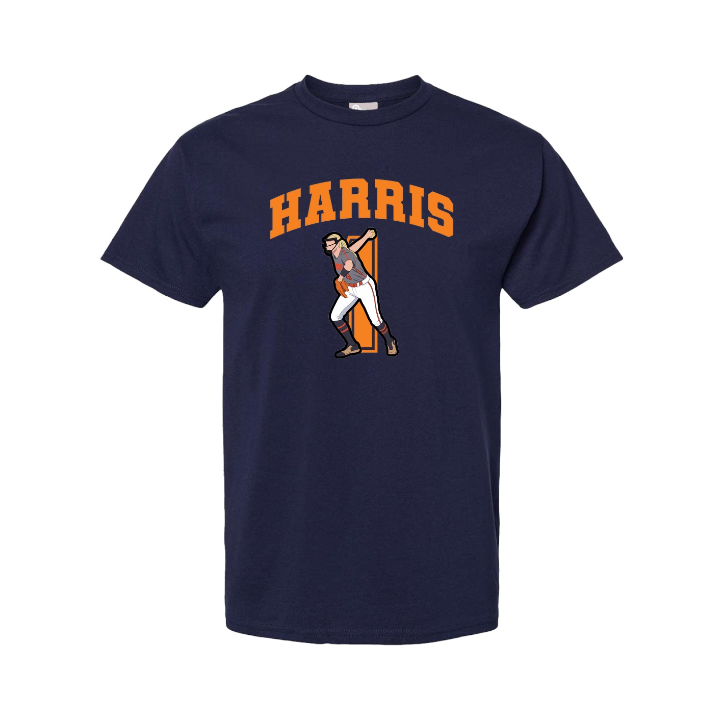 Youth Tee — Number in Navy
