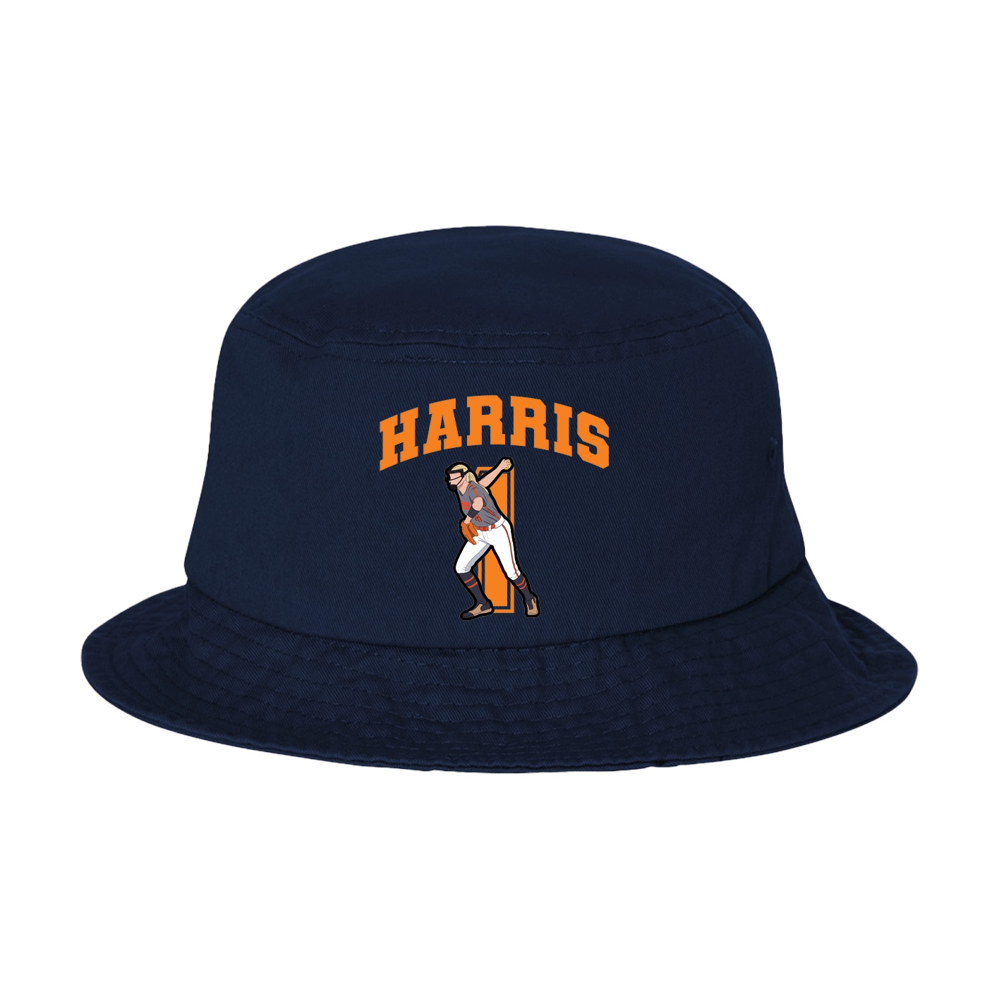 Bucket Cap — Number in Navy