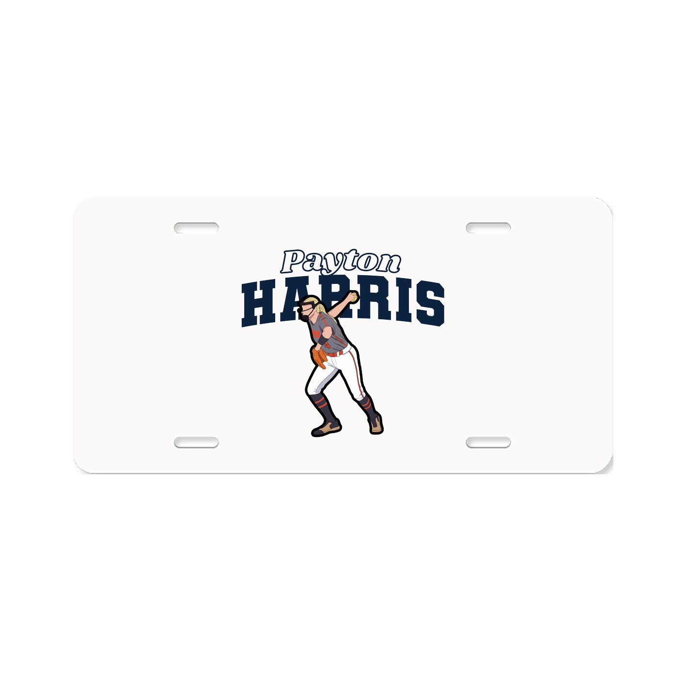License Plate — Name Arch in Classic