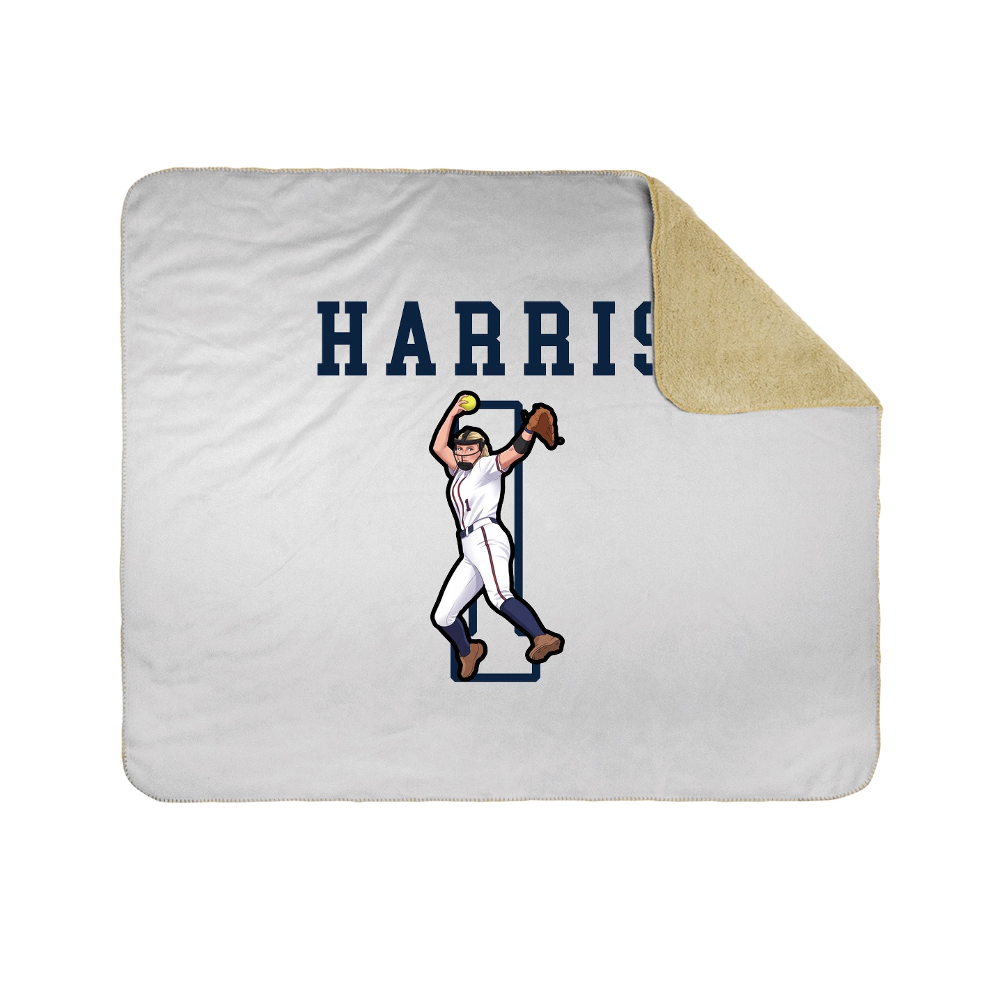 Throw Blanket — Shirsey in White