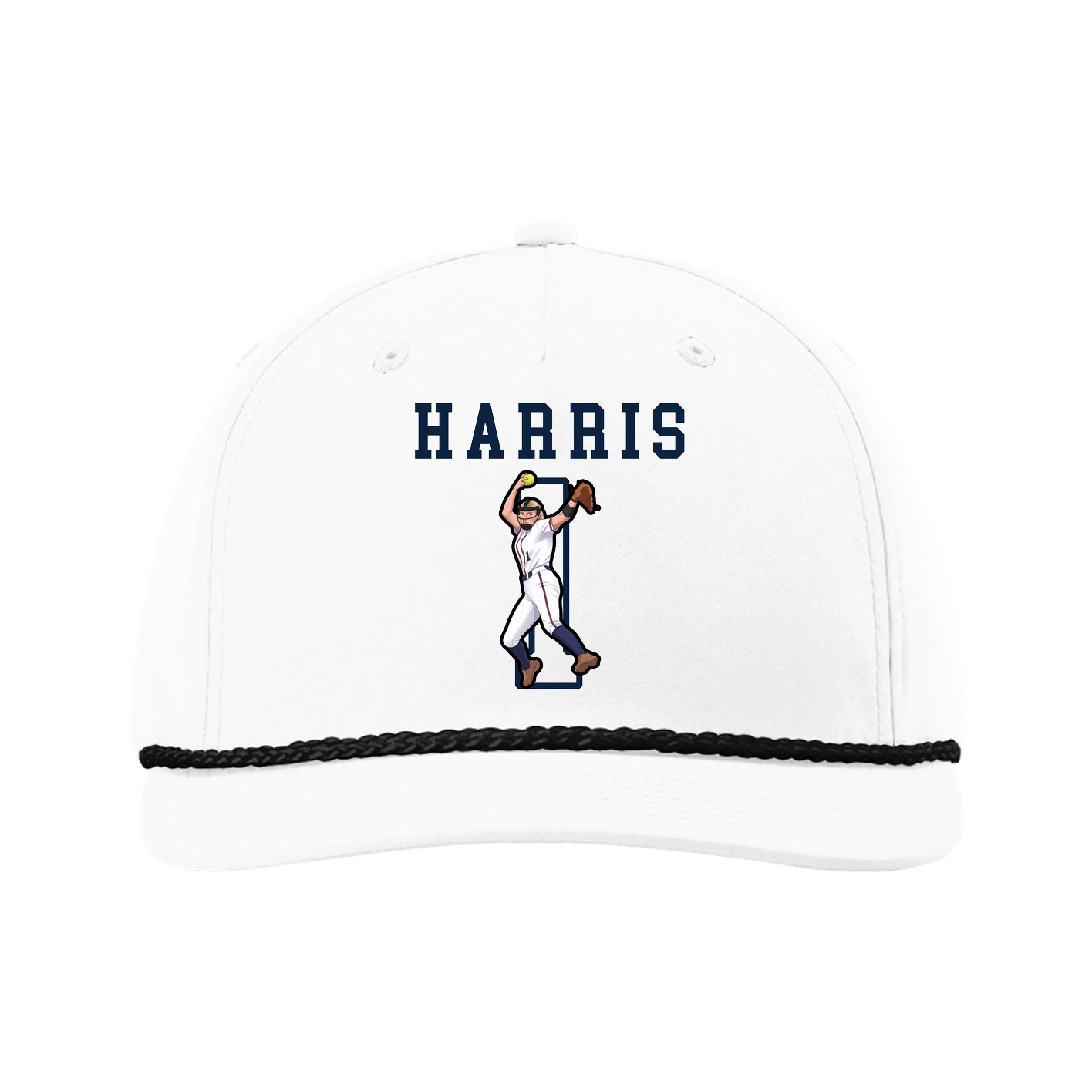Five-Panel Classic Rope Cap — Shirsey in White