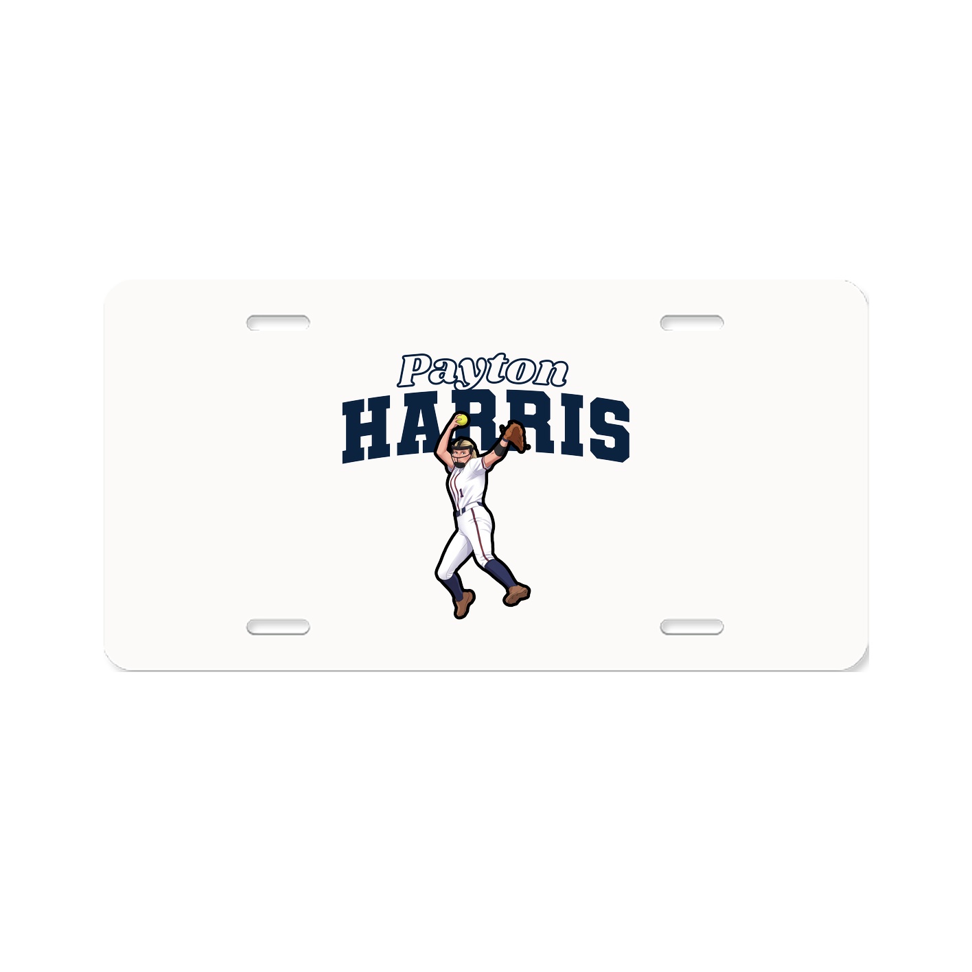 License Plate — Name Arch in Classic