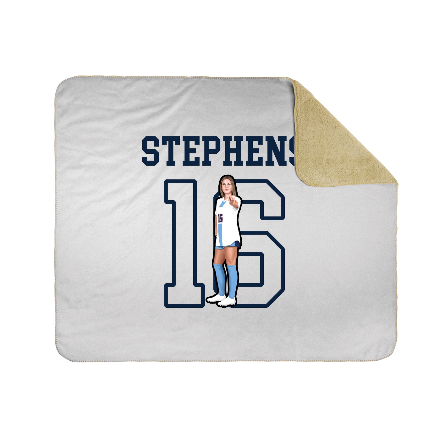 Throw Blanket — Shirsey in White