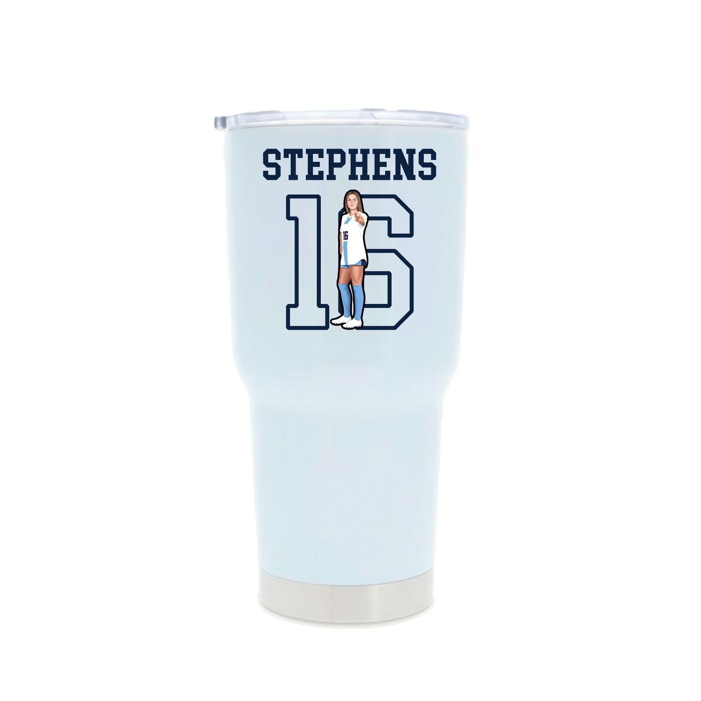 30oz Stainless Steel Tumbler — Shirsey in White