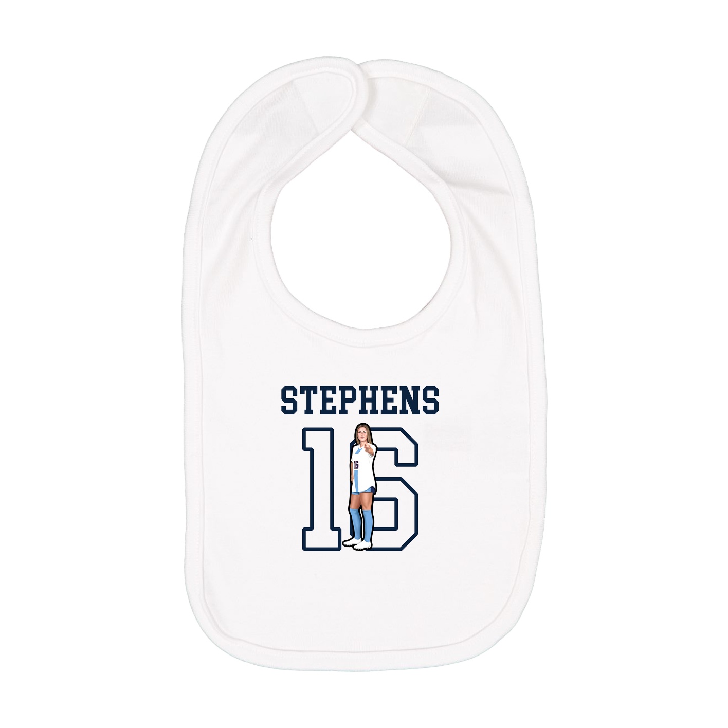 Infant Bib — Shirsey in White