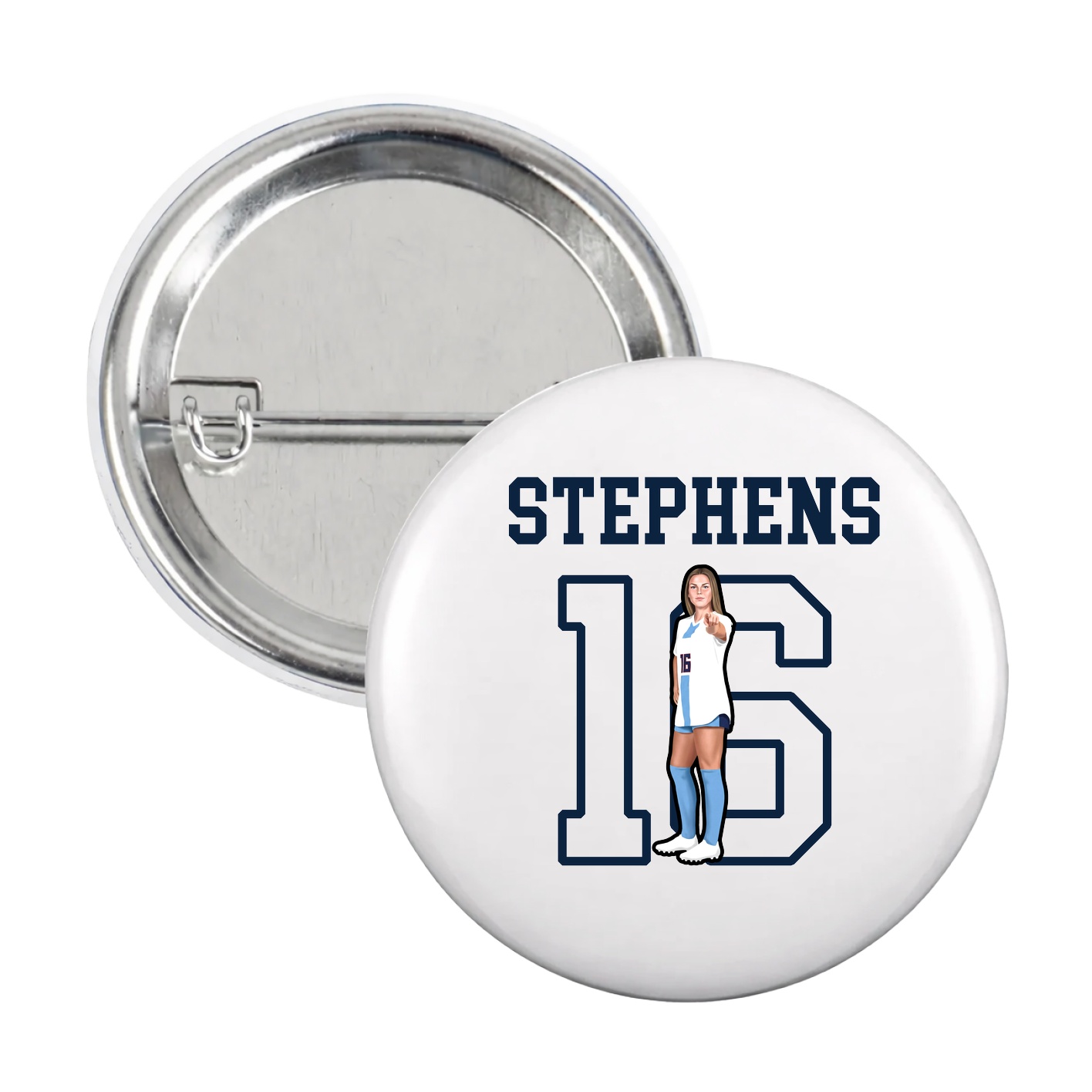 Game Day Button — Shirsey in White