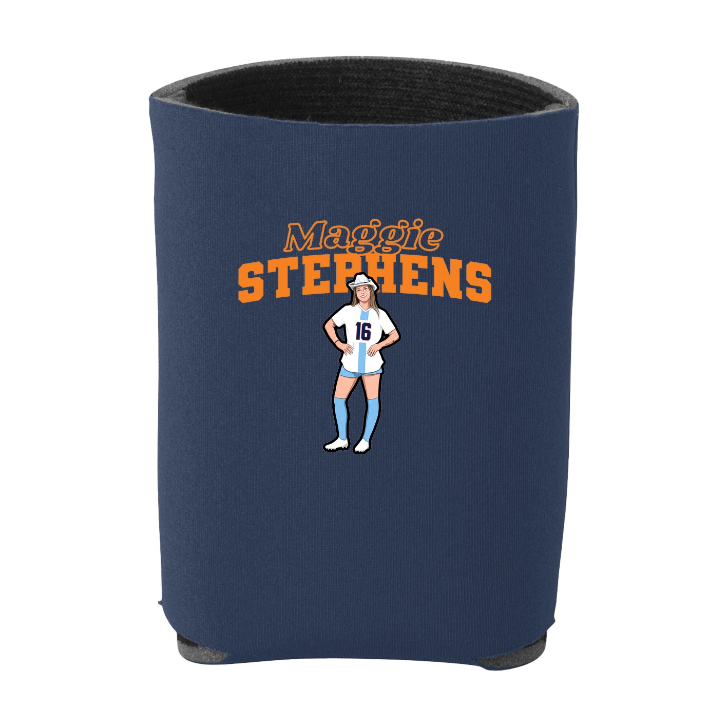 Can Holder — Name Arch in Navy