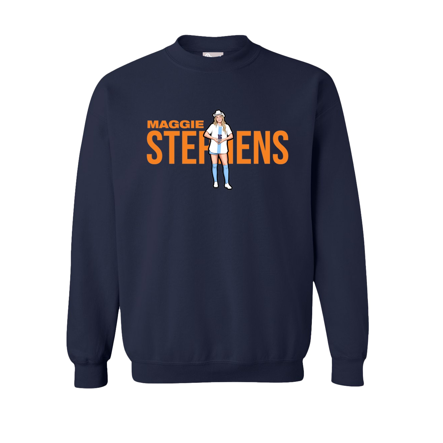 Fleece Crew — Player Name in Navy